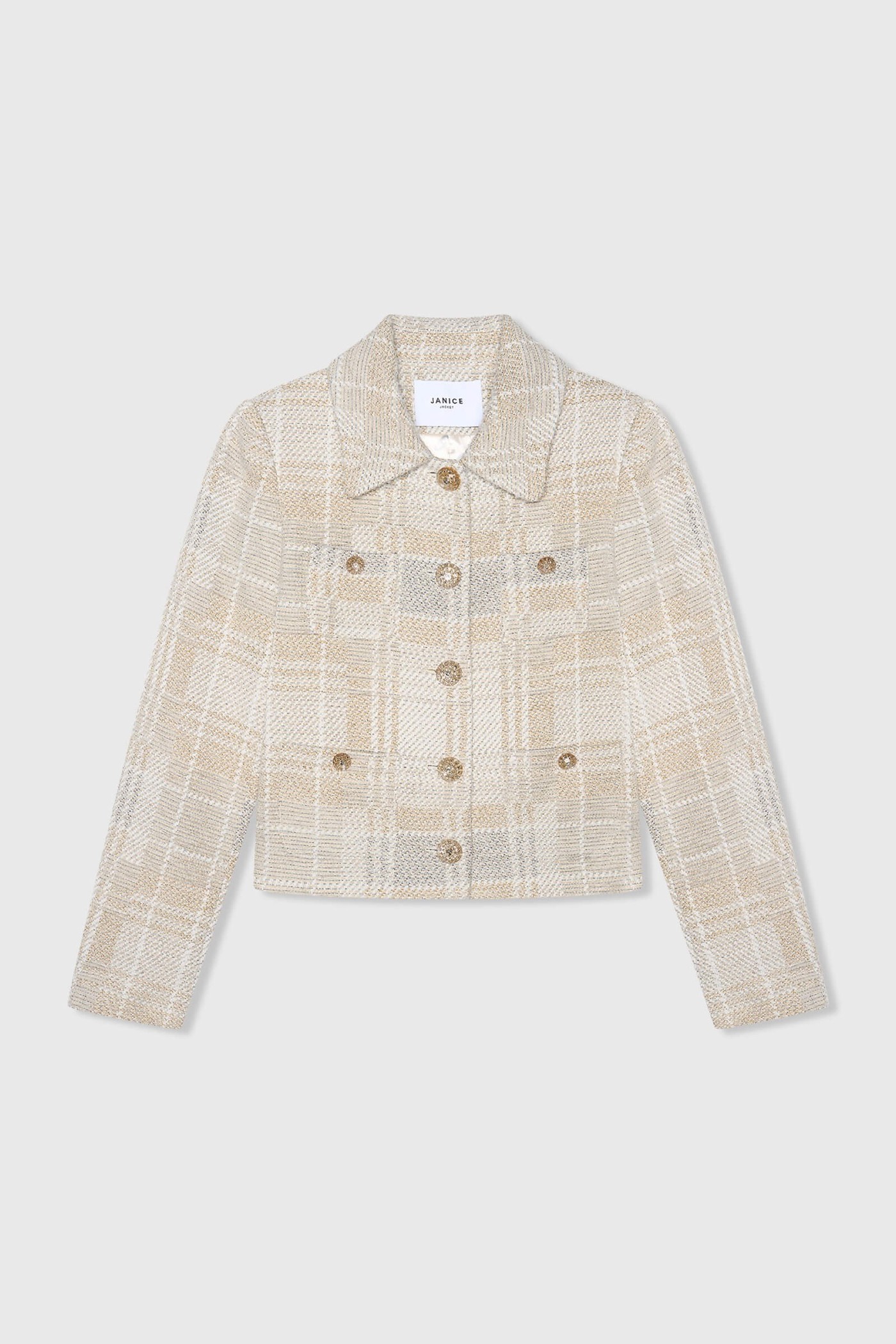 Tatum Grijs Tweed Lurex