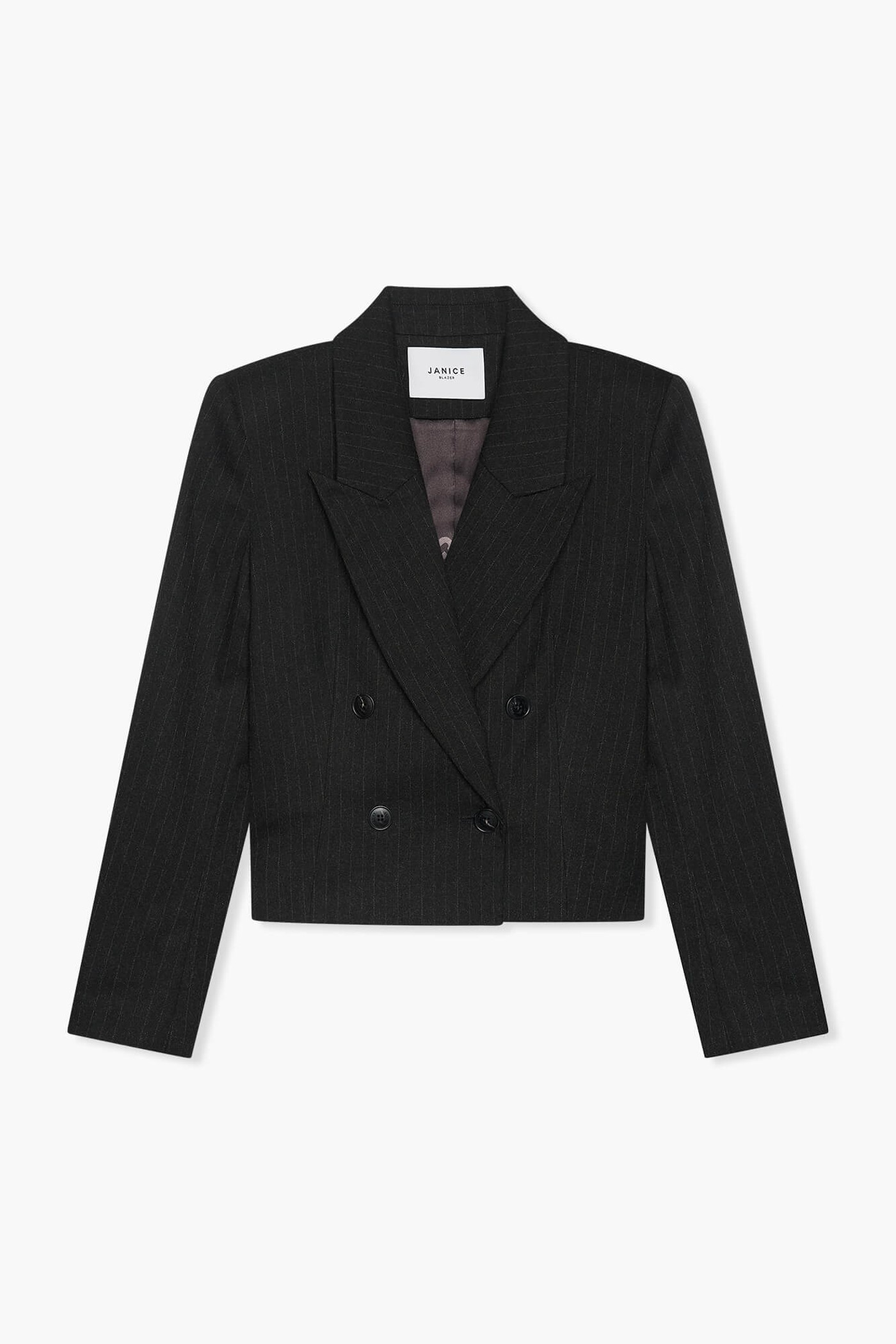 Blazer Dames Kort Stan Zwart Streep