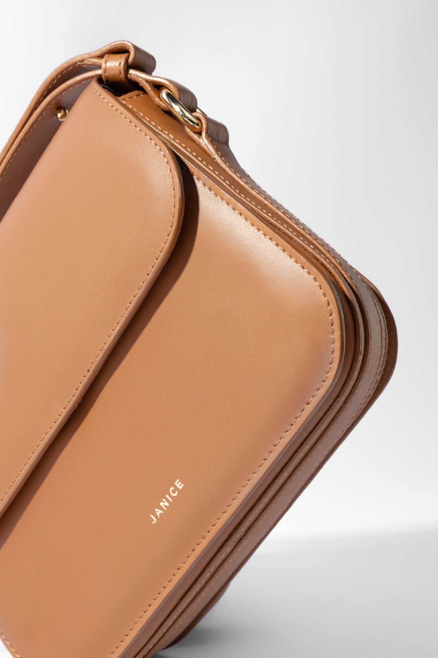 Leren Dames Tas Elias Camel