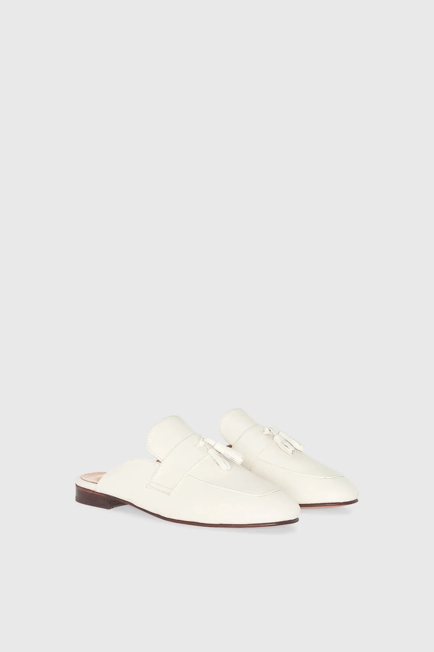 Instappers Loafers Dames Suede Burt Mule Off White