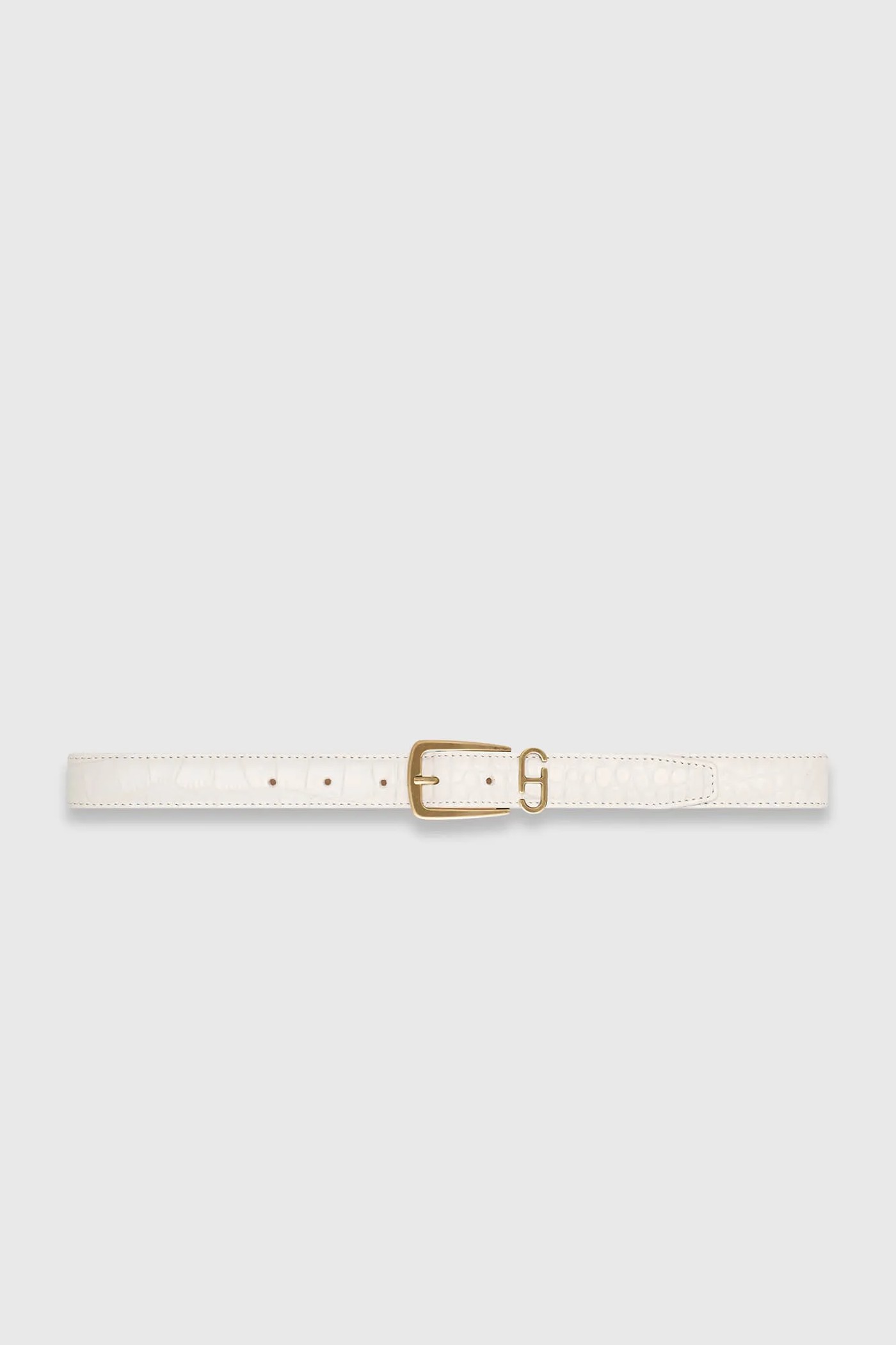 Leren Dames Riem Colby Off White