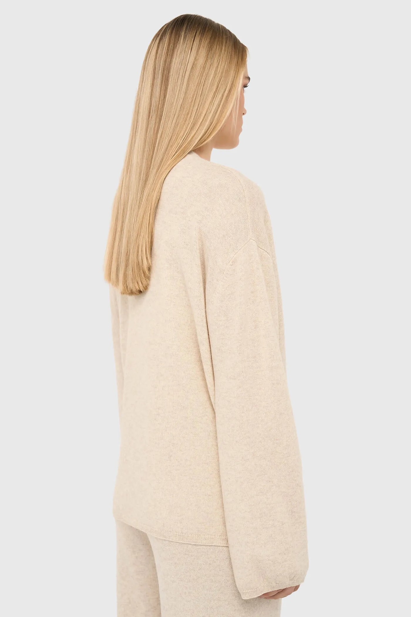 Cashmere Dames Vest Blade Beige