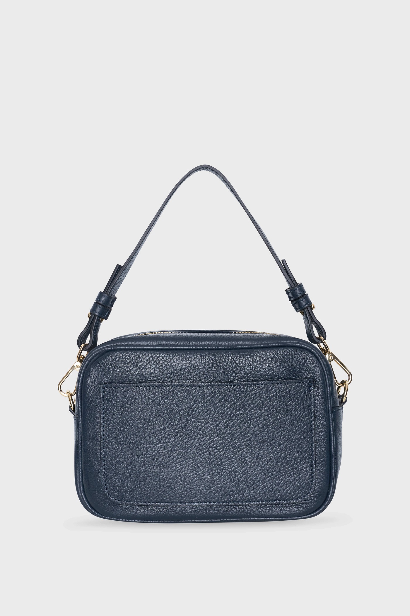 Leren Crossbody Dames Bruce Navy Blue