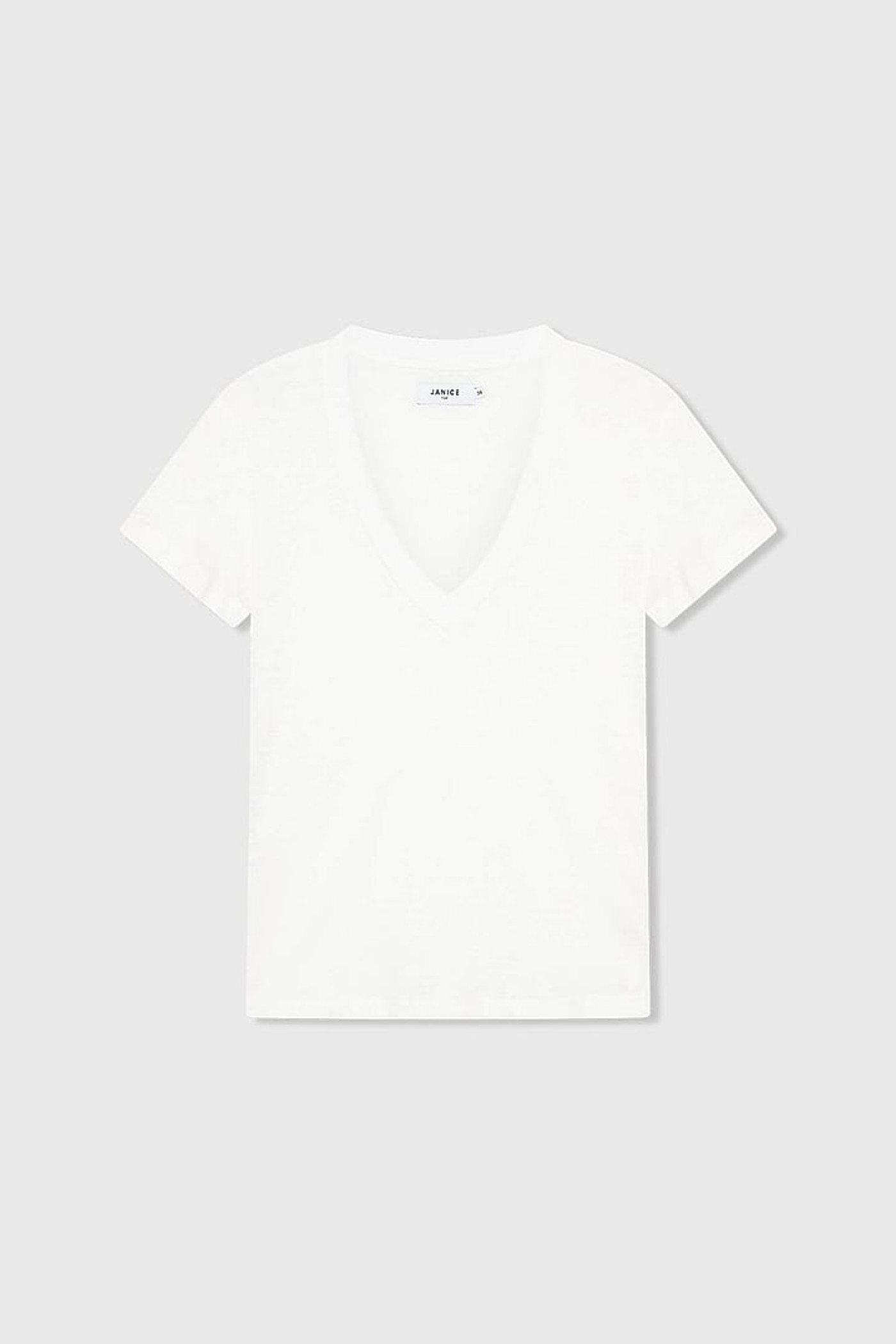 Wit Linnen Dames Shirt V Hals Lee