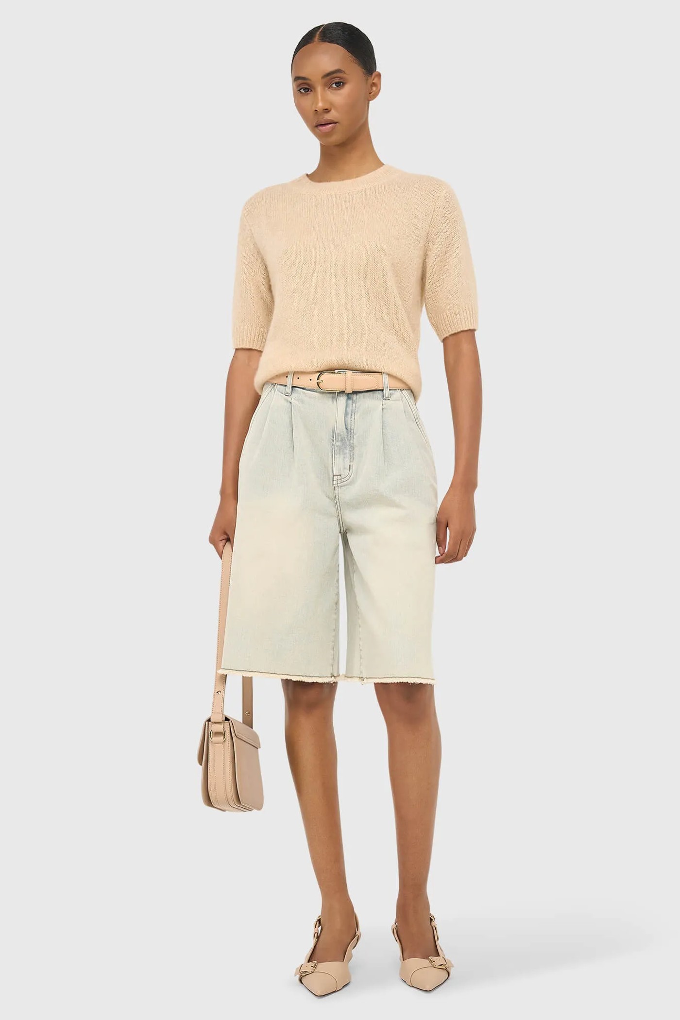 Shorts Denim Dames Dime Blauw 004