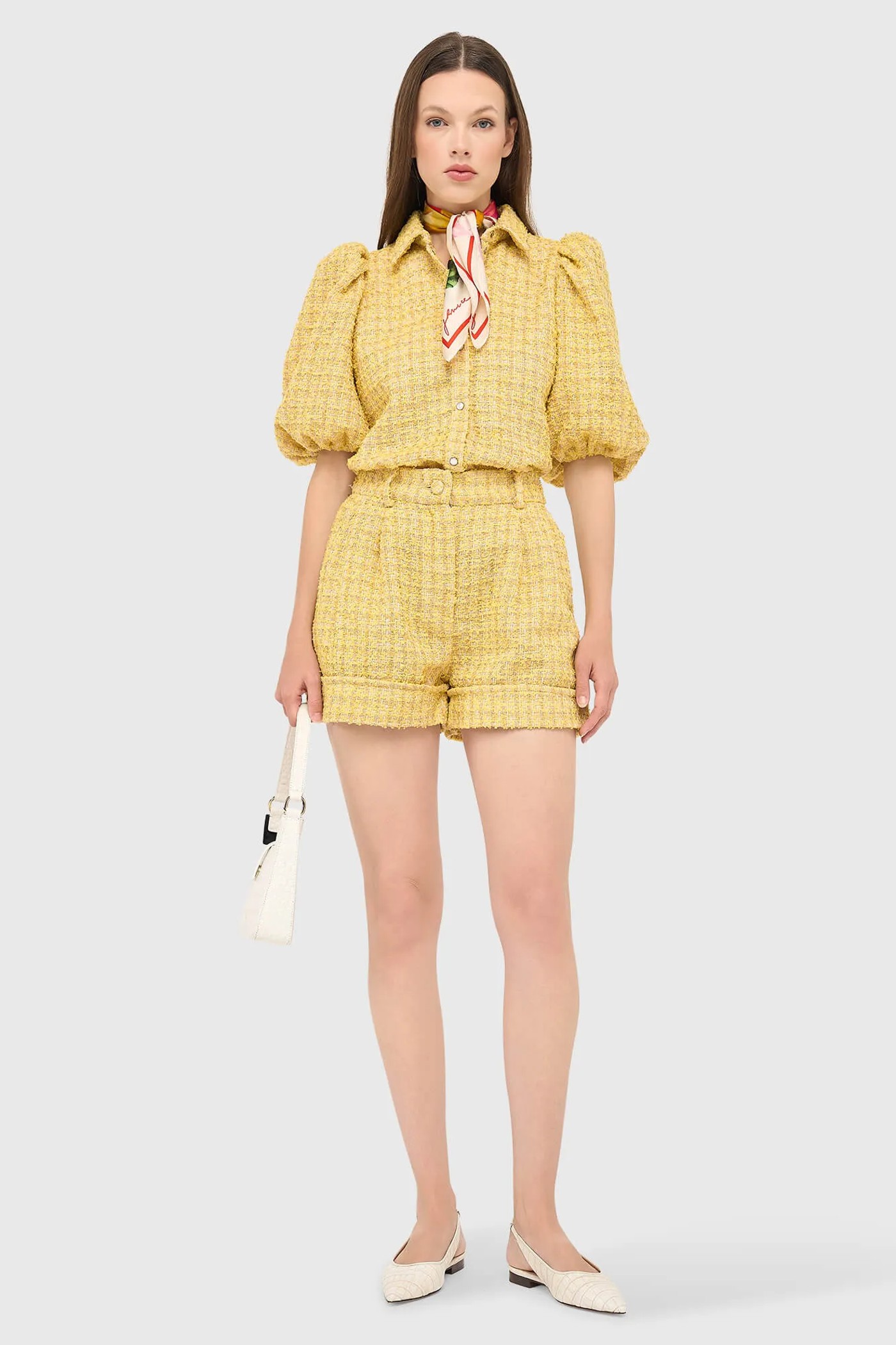 Shorts Dames Tweed Arthur Geel