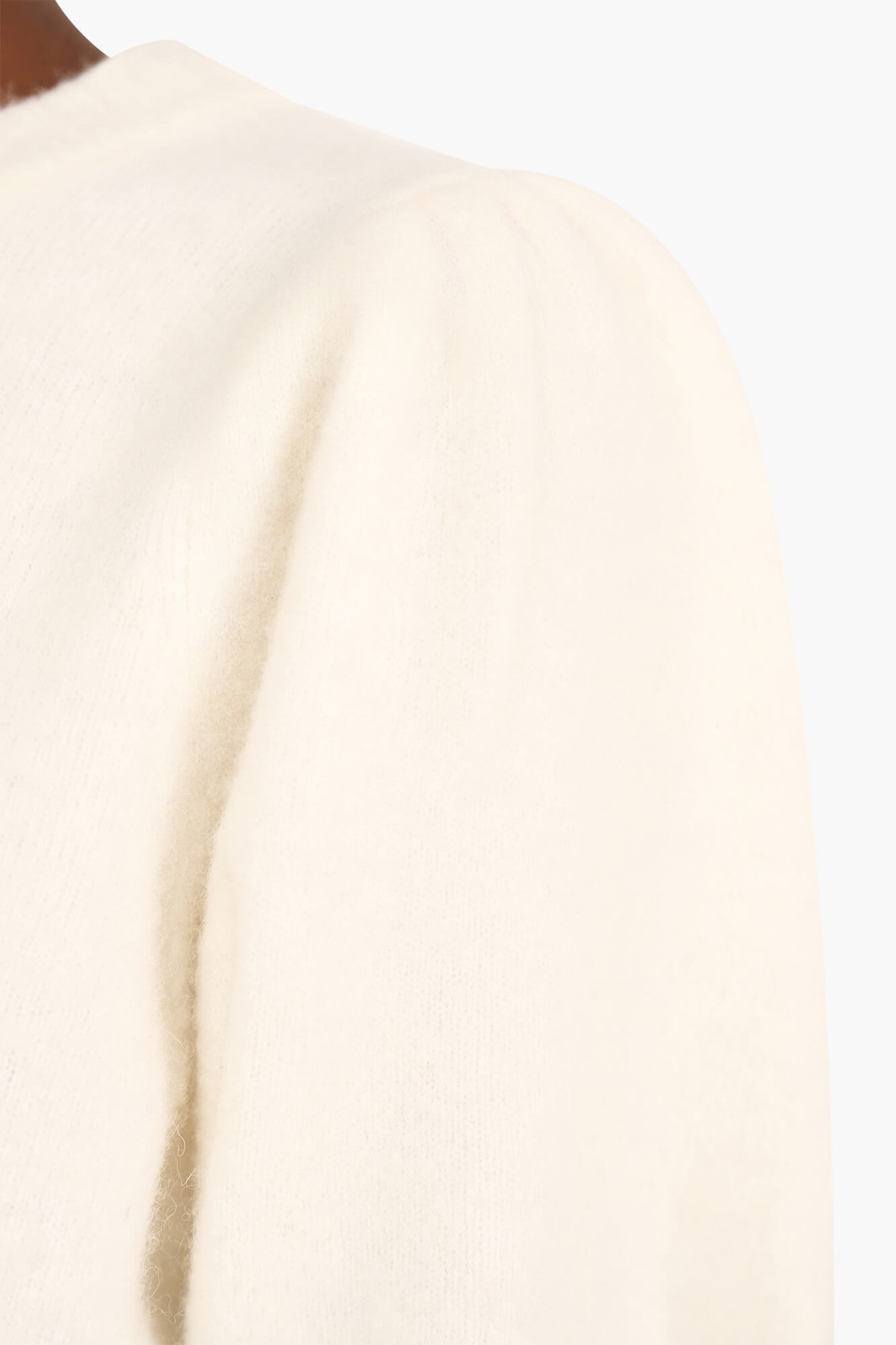 Merino Wollen Truitje Pof Mouw Peyton Off White