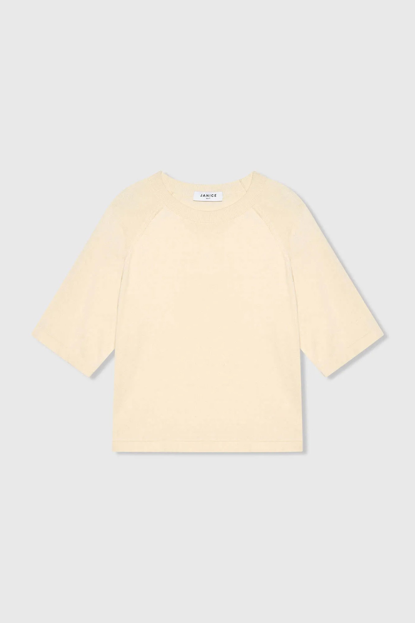 Katoen Cashmere Gebreid Truitje Moss Off White