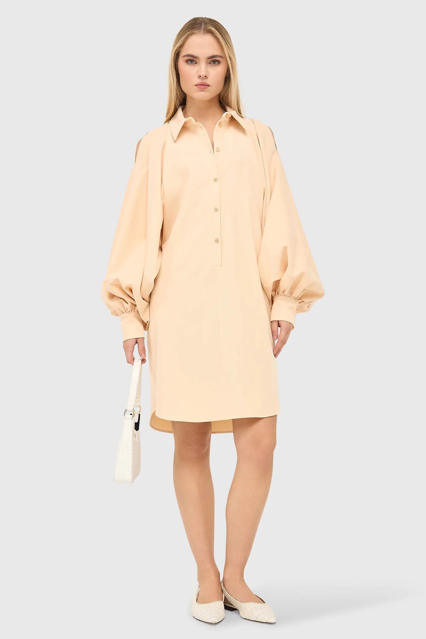 Jurk Wijde Lange Mouwen Hugh Peach