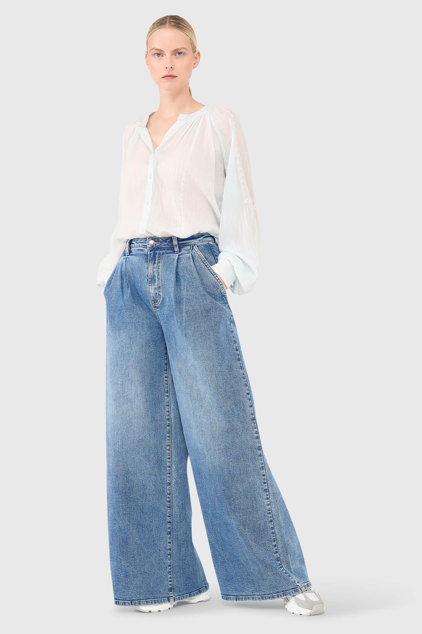 Beau Blouse Light Blauw