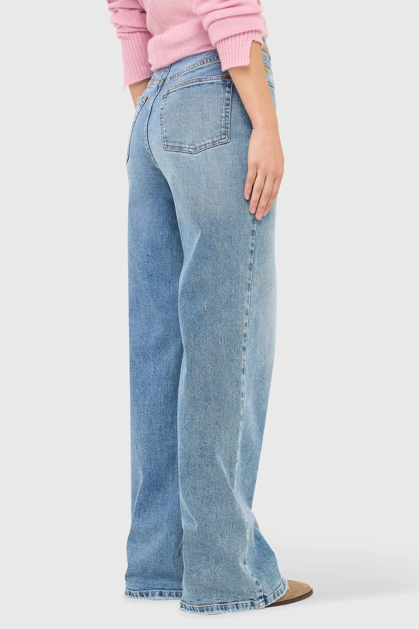 Jeans Dames Rechte Pijp High Rise Jason Blauw 786