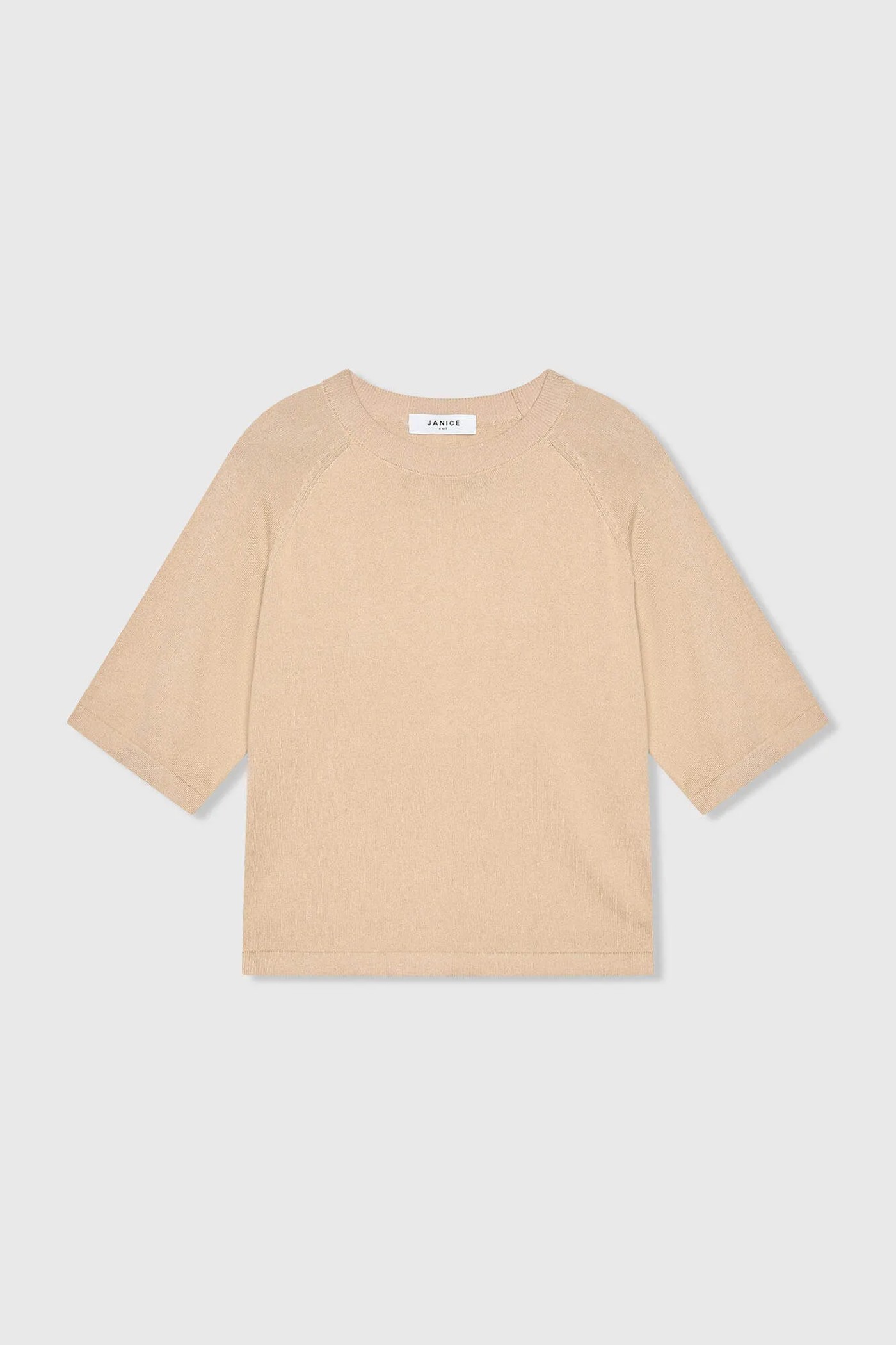 Katoen Cashmere Gebreid Truitje Moss Beige