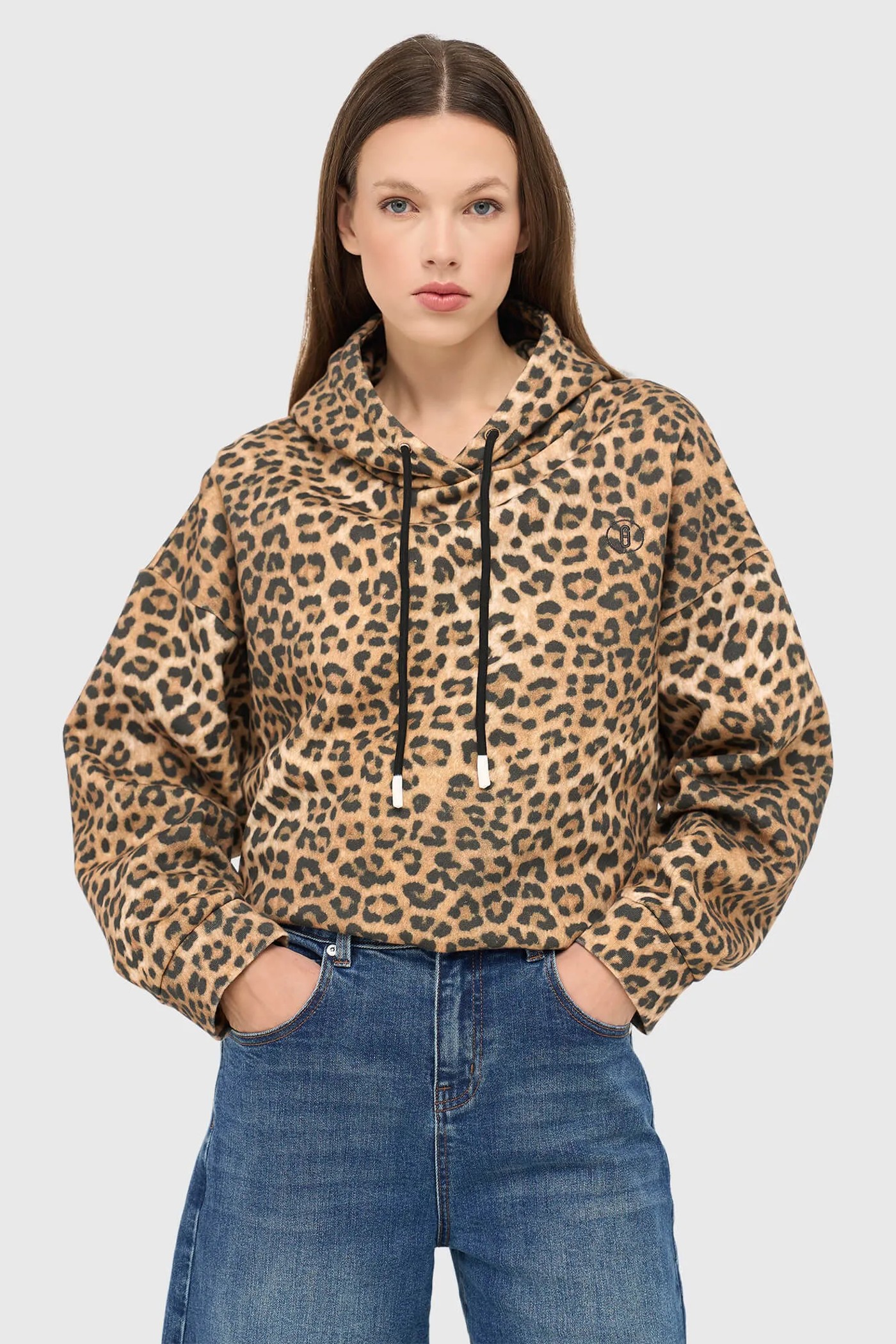 Pantperprint Hoodie Dames Katoen Holt