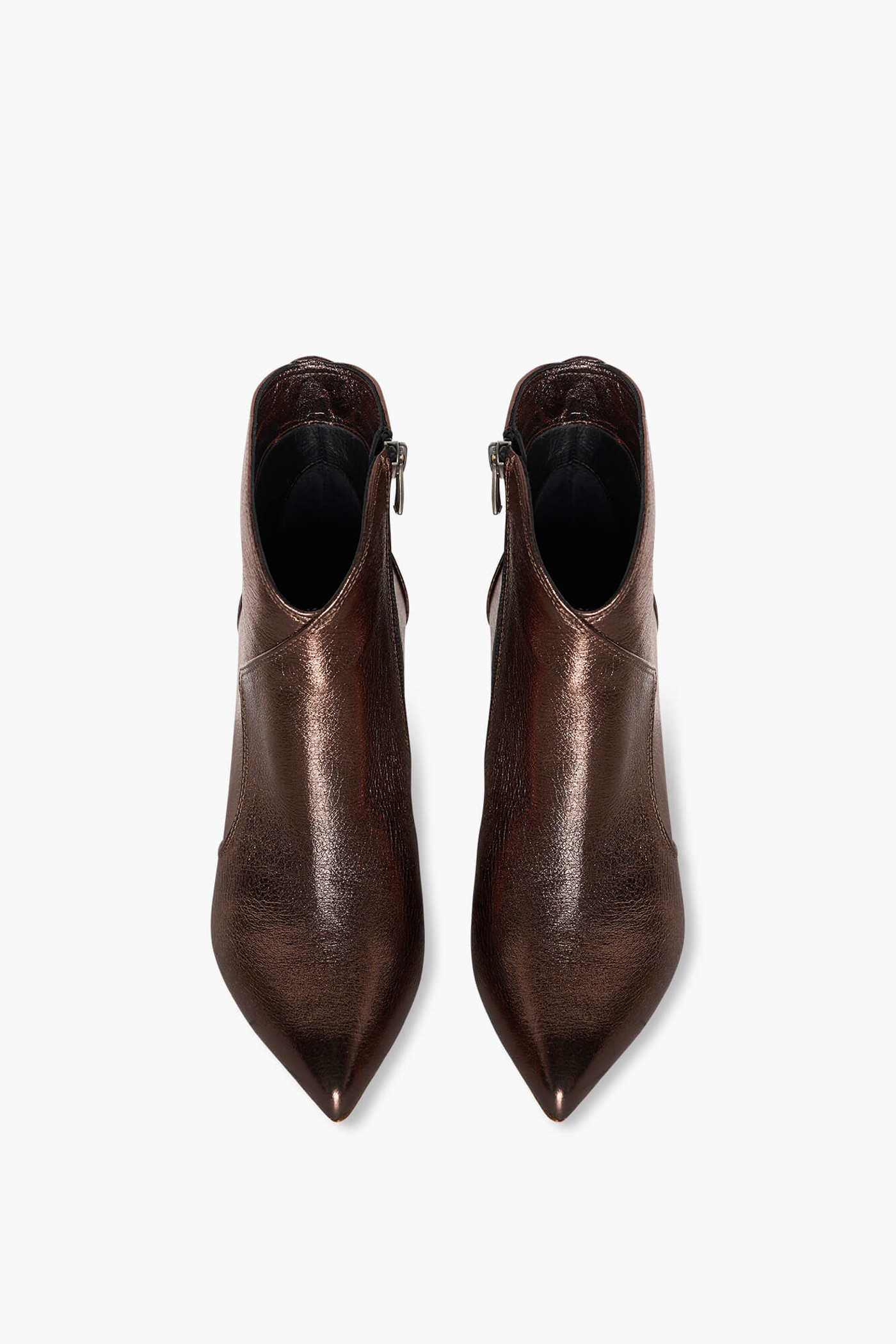 Laarsje Dames Leer Stewart Brons Metallic
