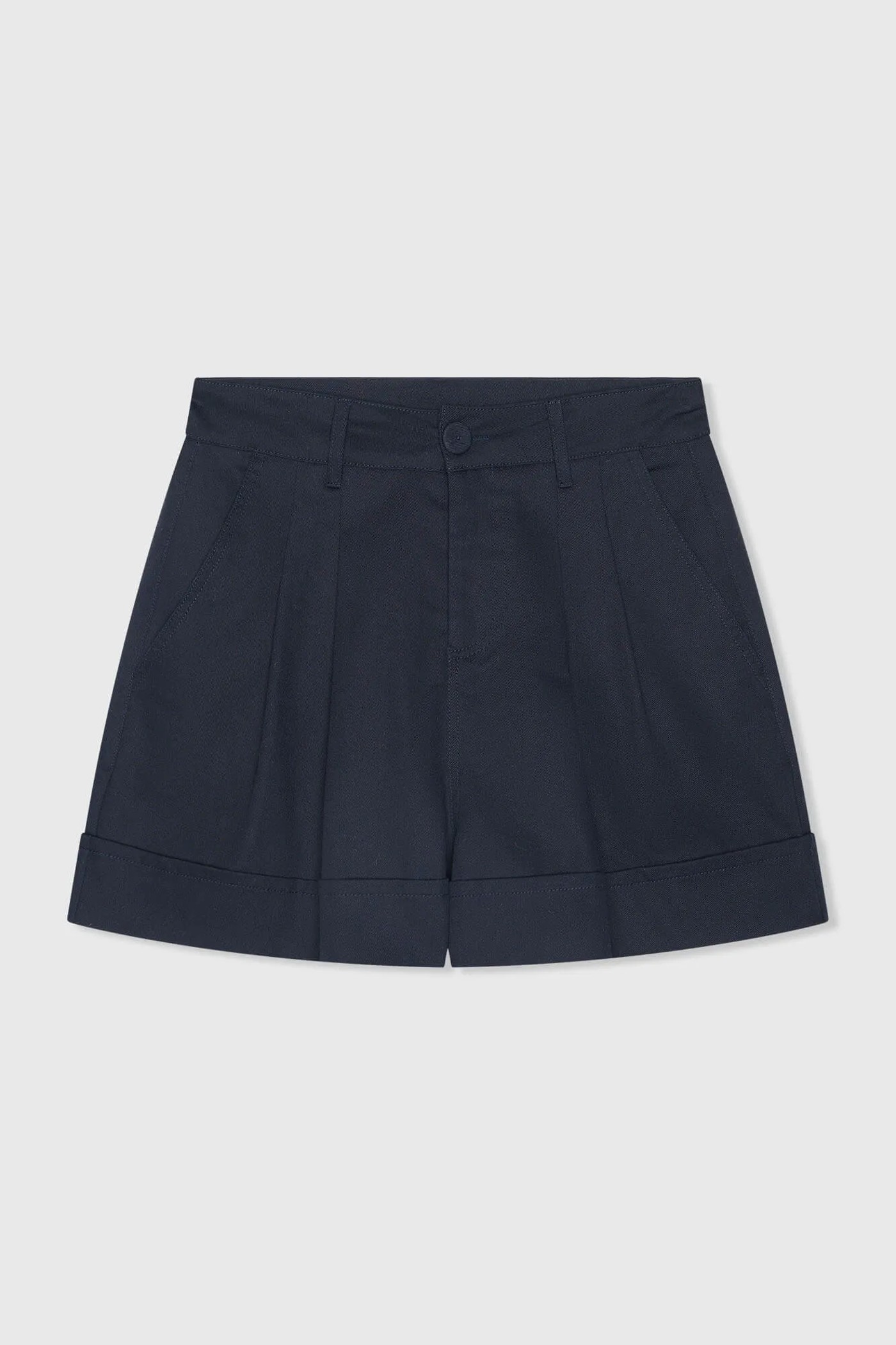 Blauwe Katoenen Shorts Dames Arthur