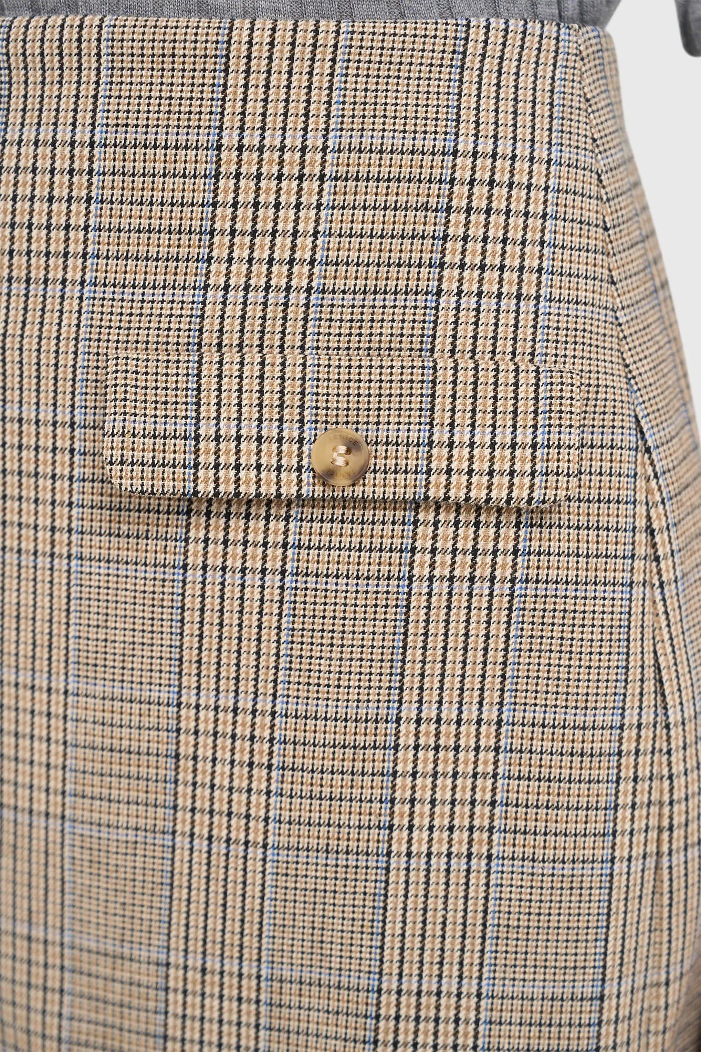 Rok Kort Ruiten Nade Beige