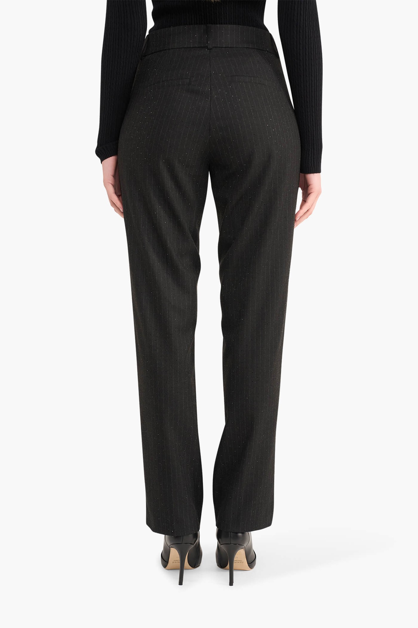 Broek Dames Steentjes Streep Marc Zwart