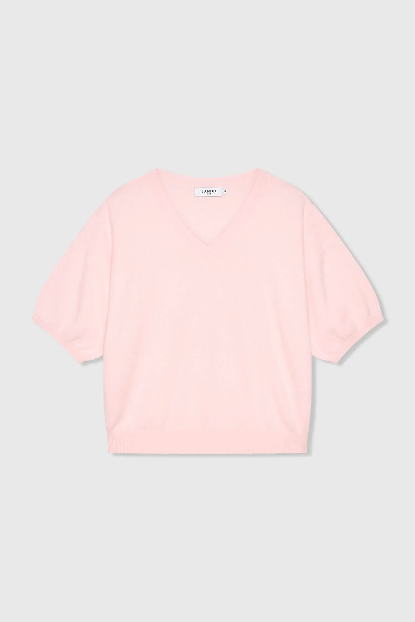 Cashmere Dames Trui V Hals Romeo Roze