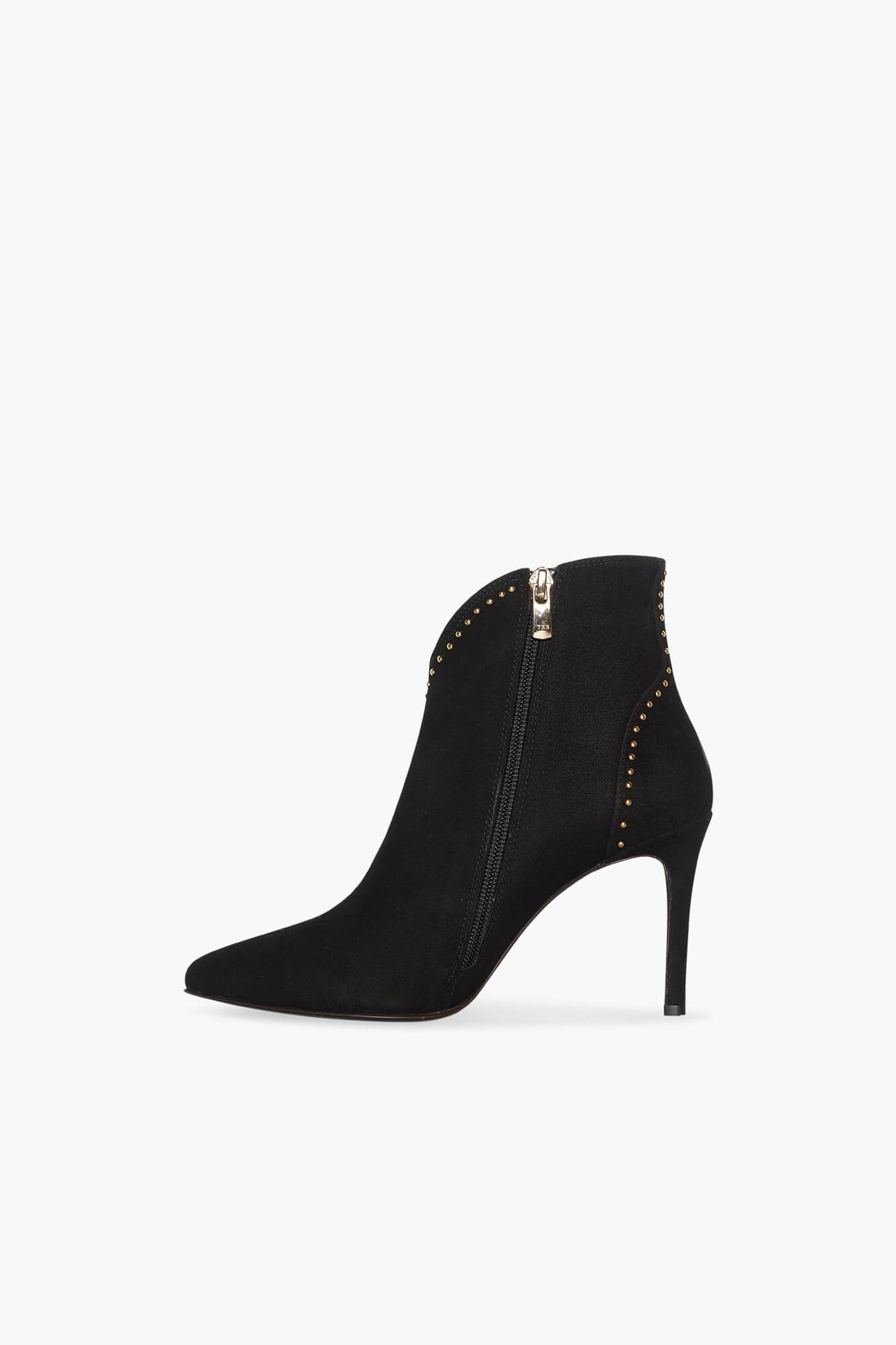 Laarsje Dames Suede Stewart Zwart Studs