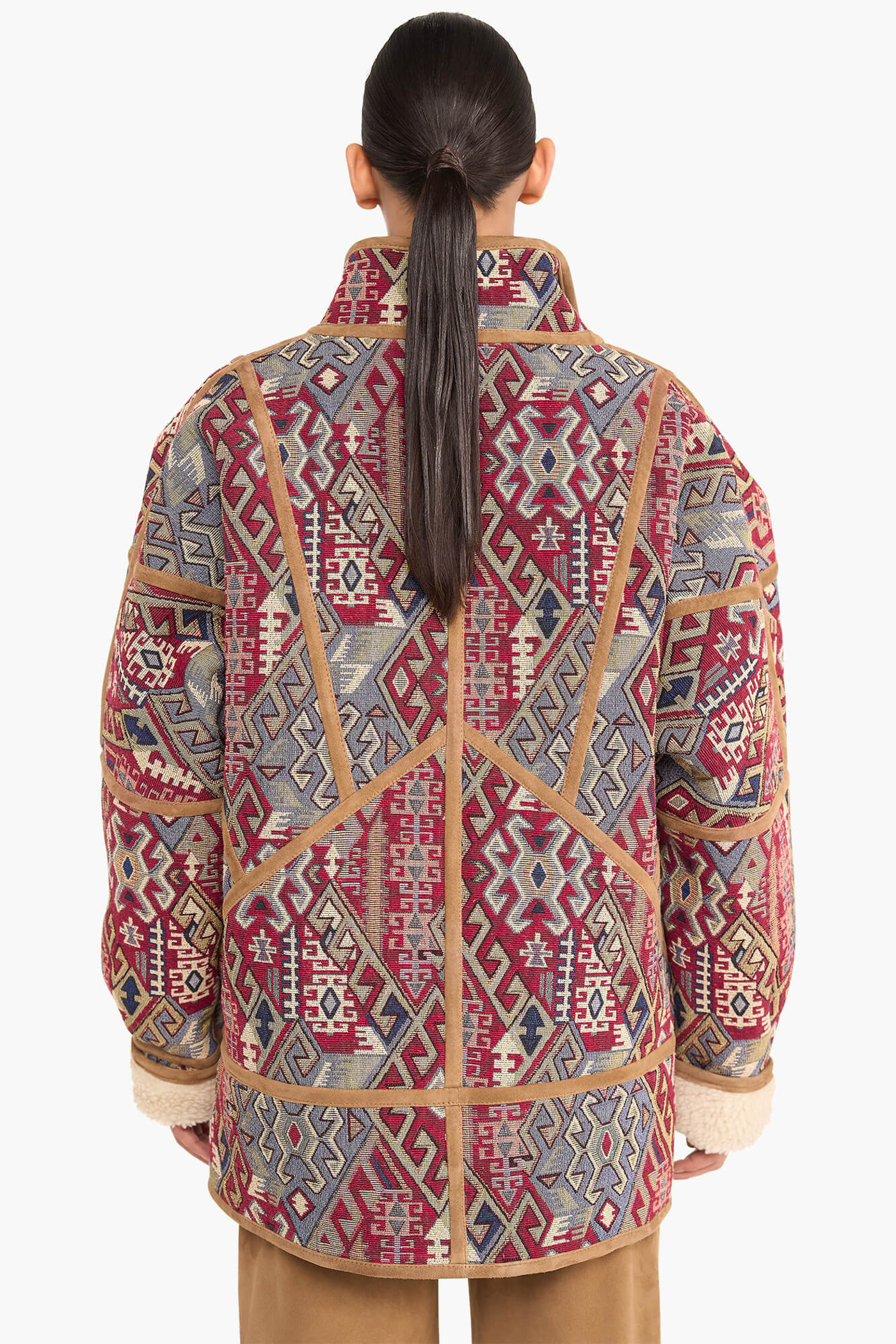 Jas Dames Jacquard Seth Aztec Red