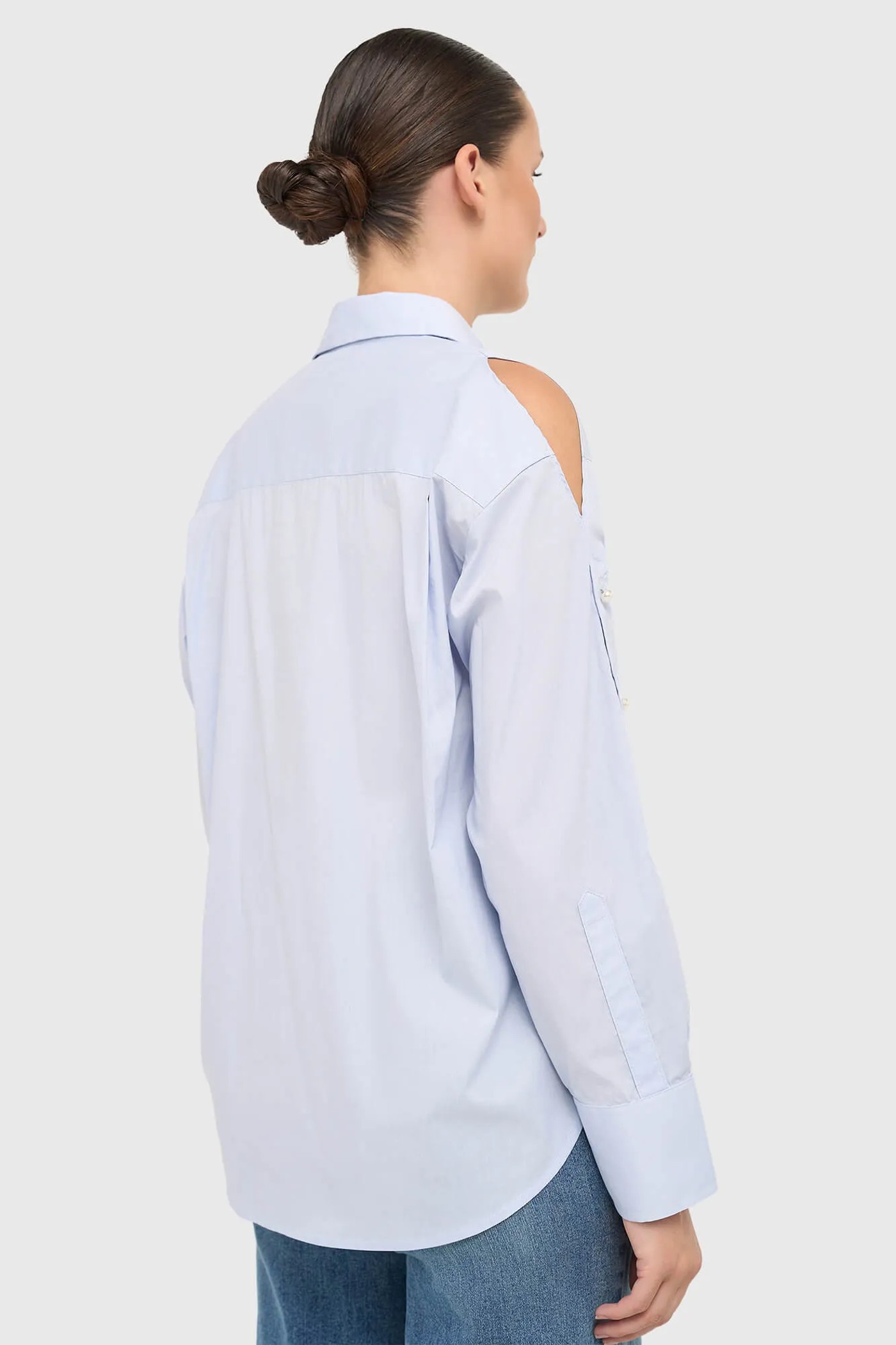 Blouse Dames Katoen Blauw Paul