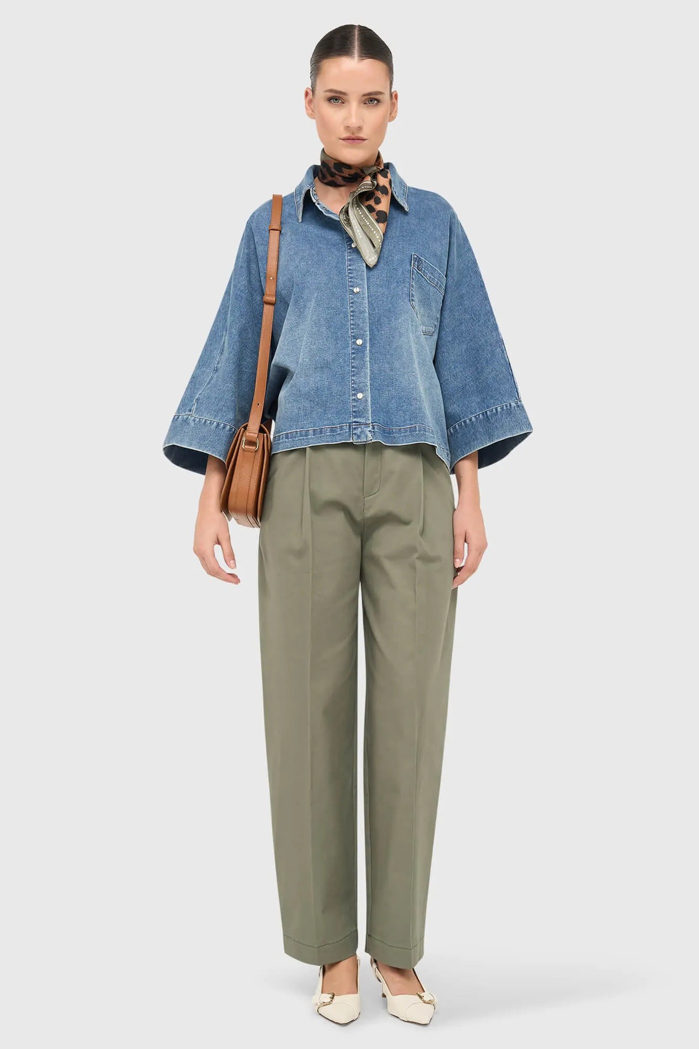 Blouse Dames Denim Kimono Carl 379