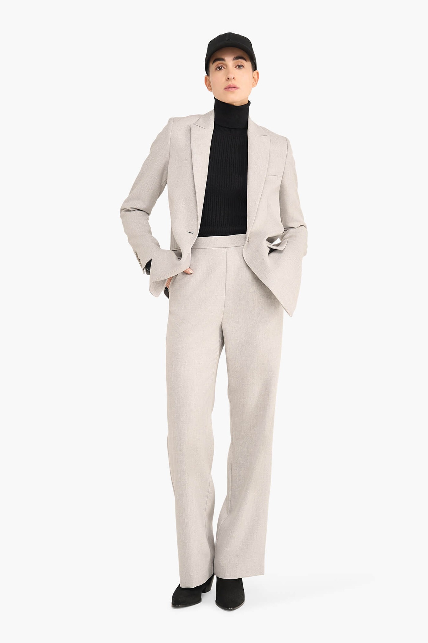 Broek Dames Rechte Pijp Lurex Pete Grijs