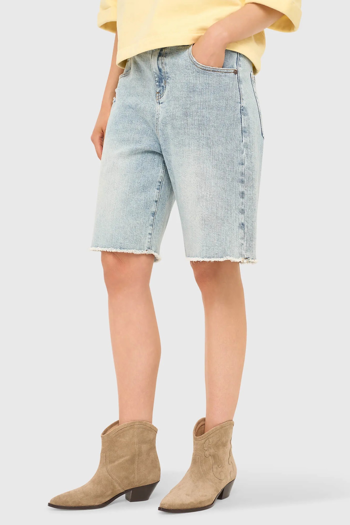 Shorts Jeans Dames Stretch Bo Blauw 565