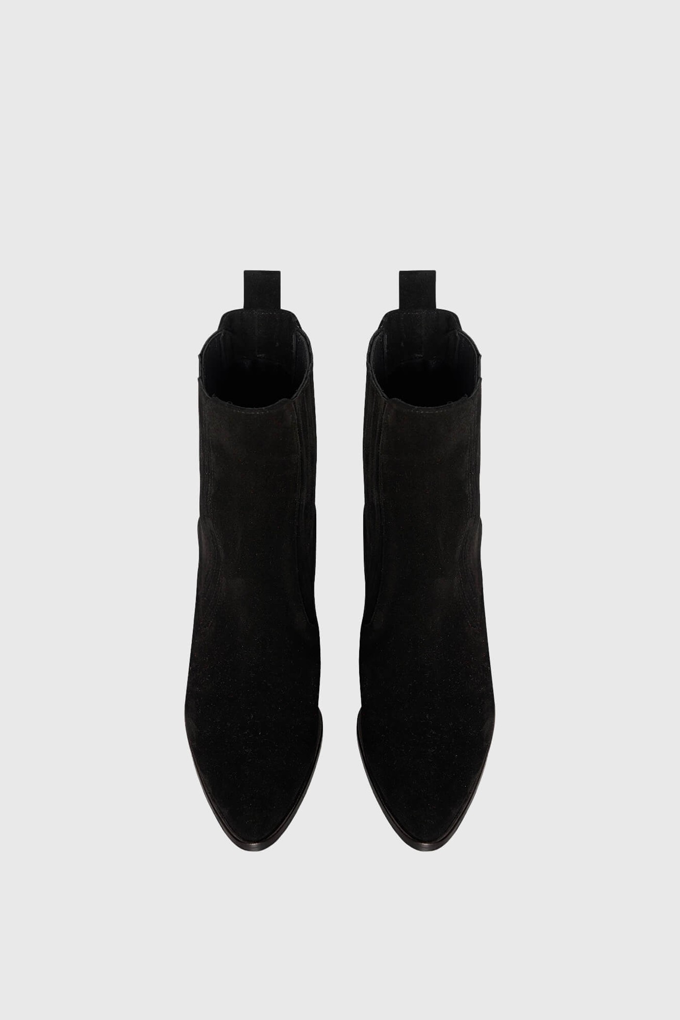 Enkellaars Western Dames Suede Colt Zwart