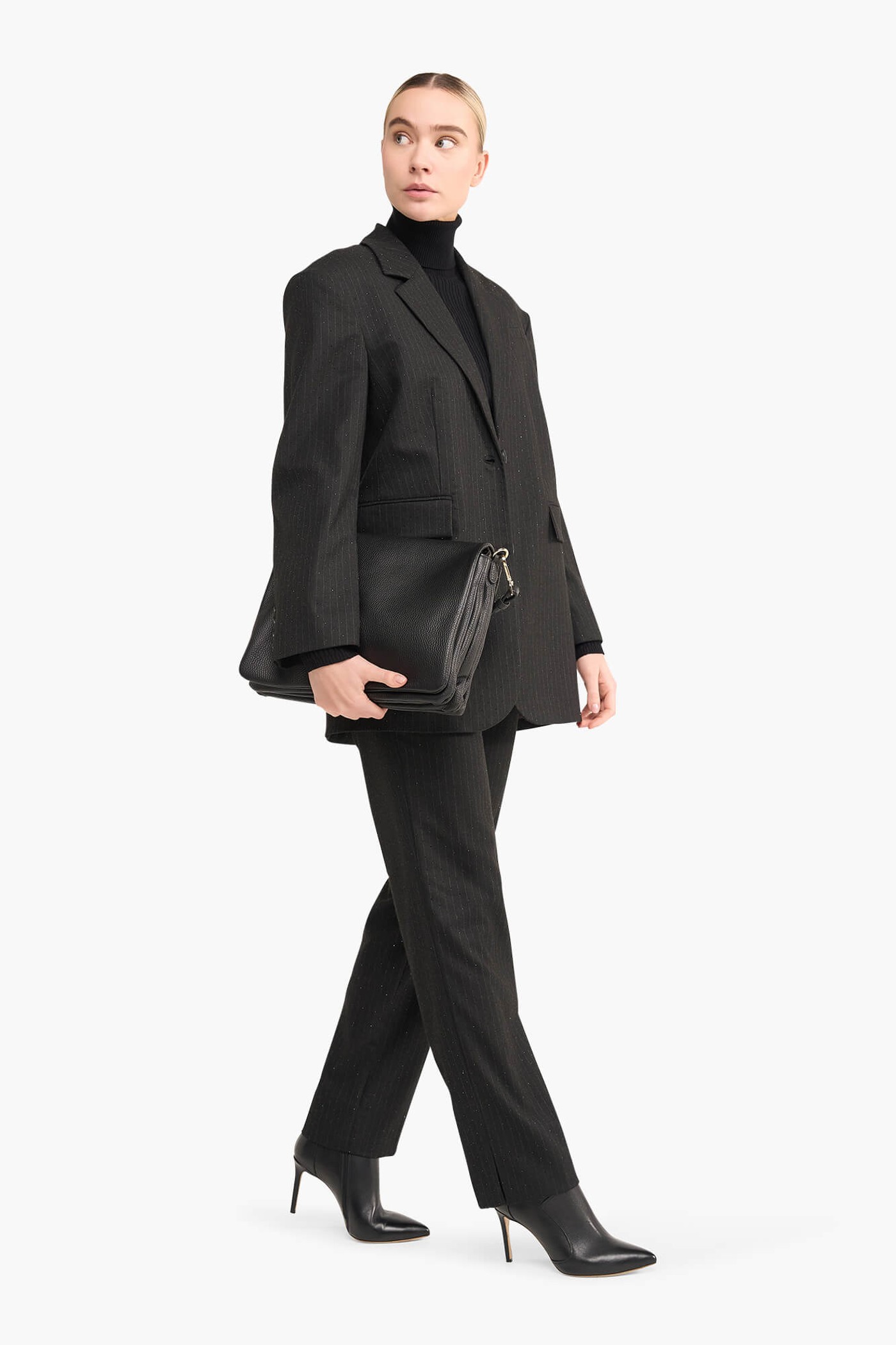 Broek Dames Steentjes Streep Marc Zwart