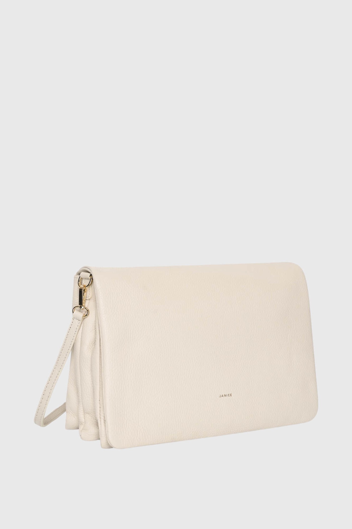 Leren Schoudertas Dames Skylar Off-white