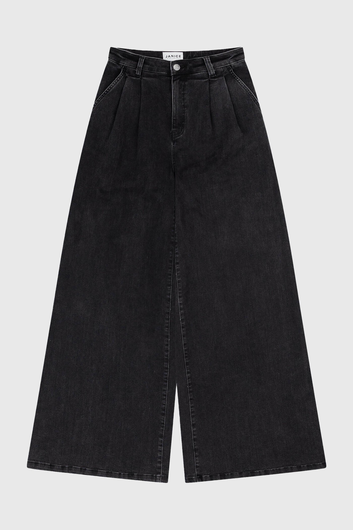 Jeans Wijde Pijp Dames Dollar Zwart 410