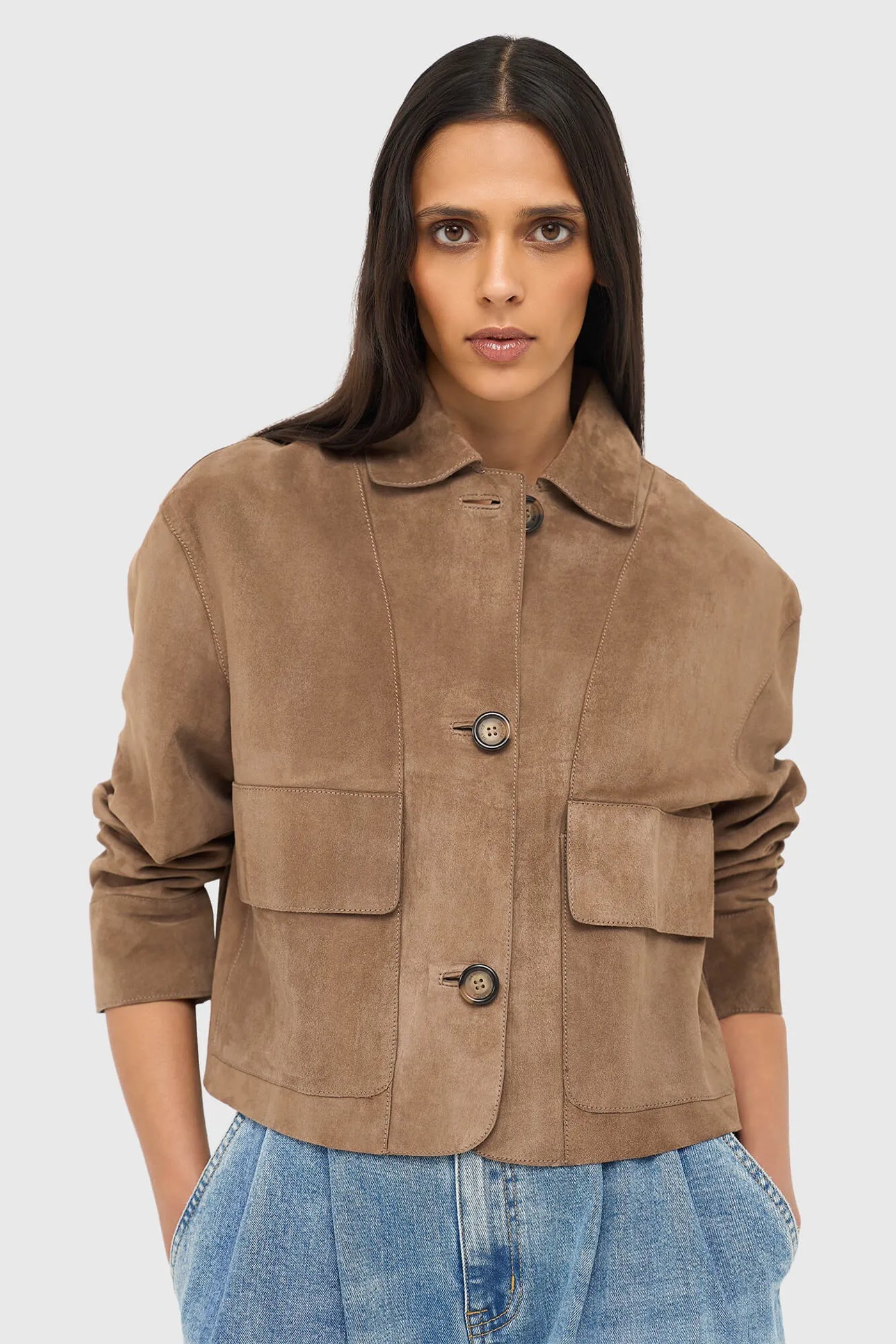 Leren Jas Dames William Bruin Suede