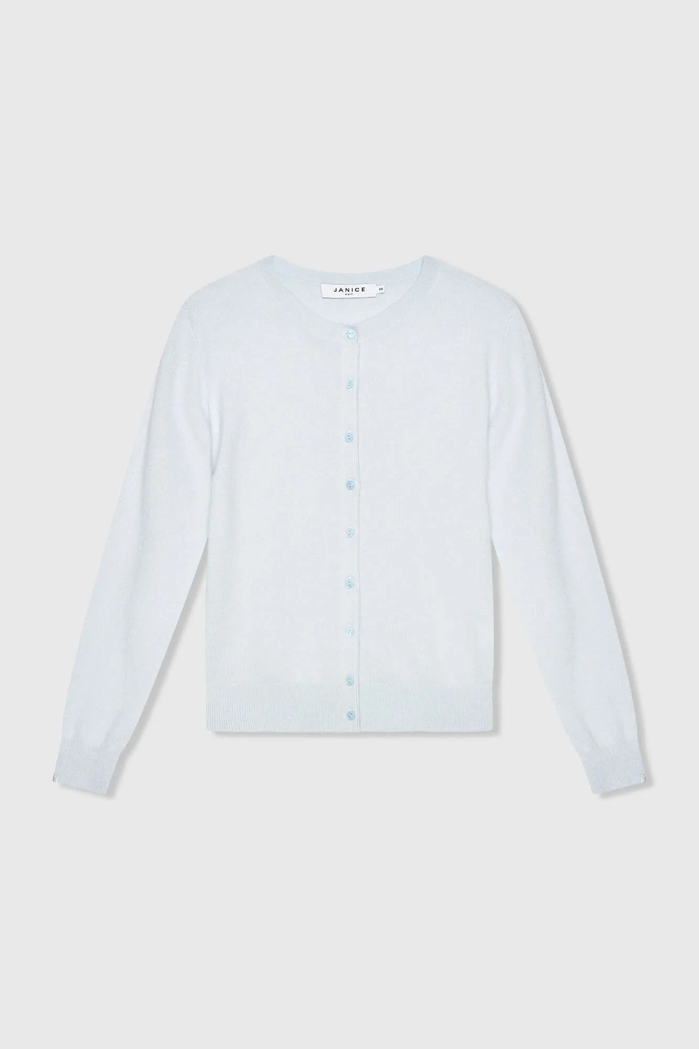 Cashmere Dames Vest Licht Blauw Lucas