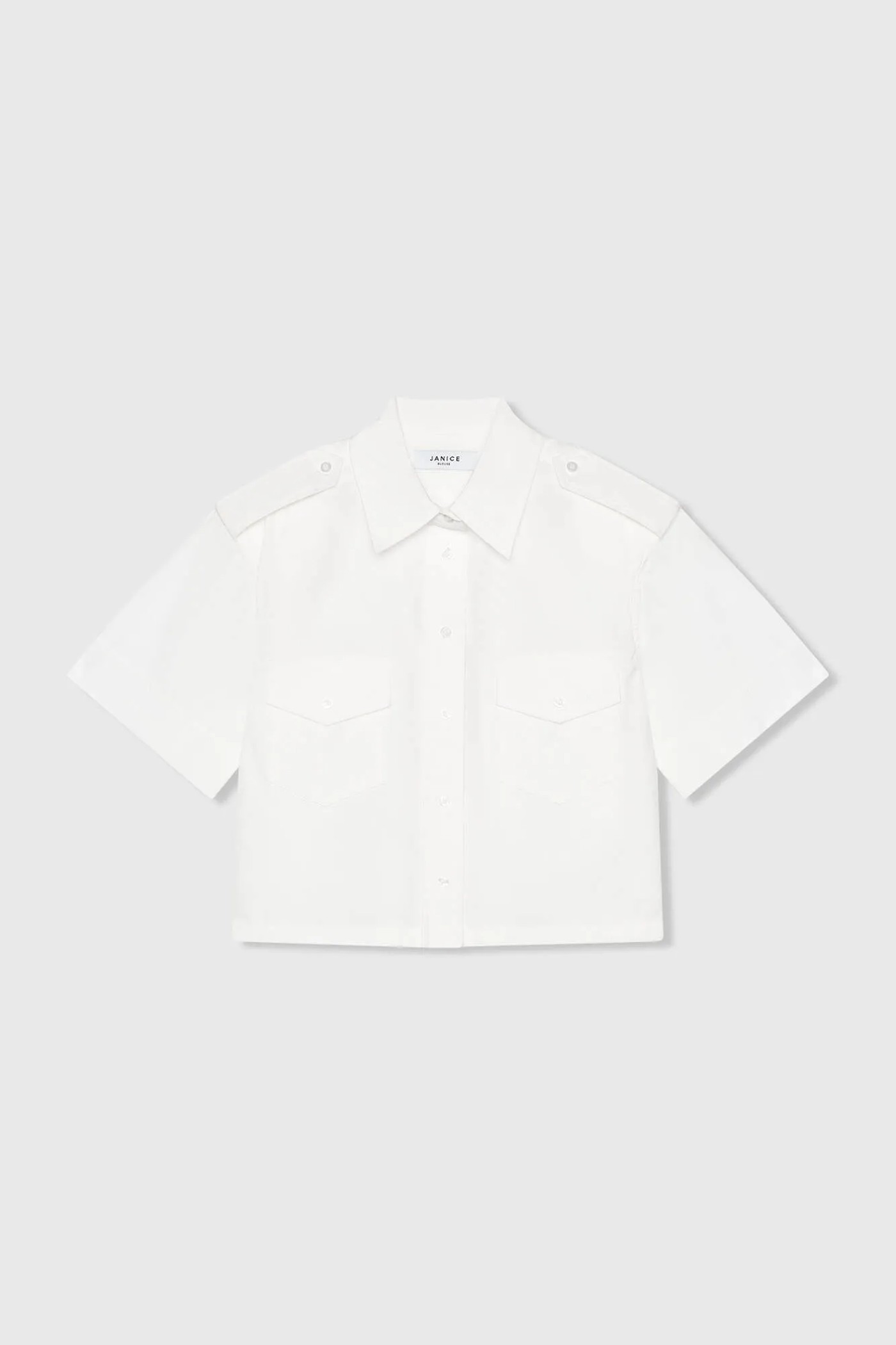 Witte Blouse Dames Katoen Wit Spike