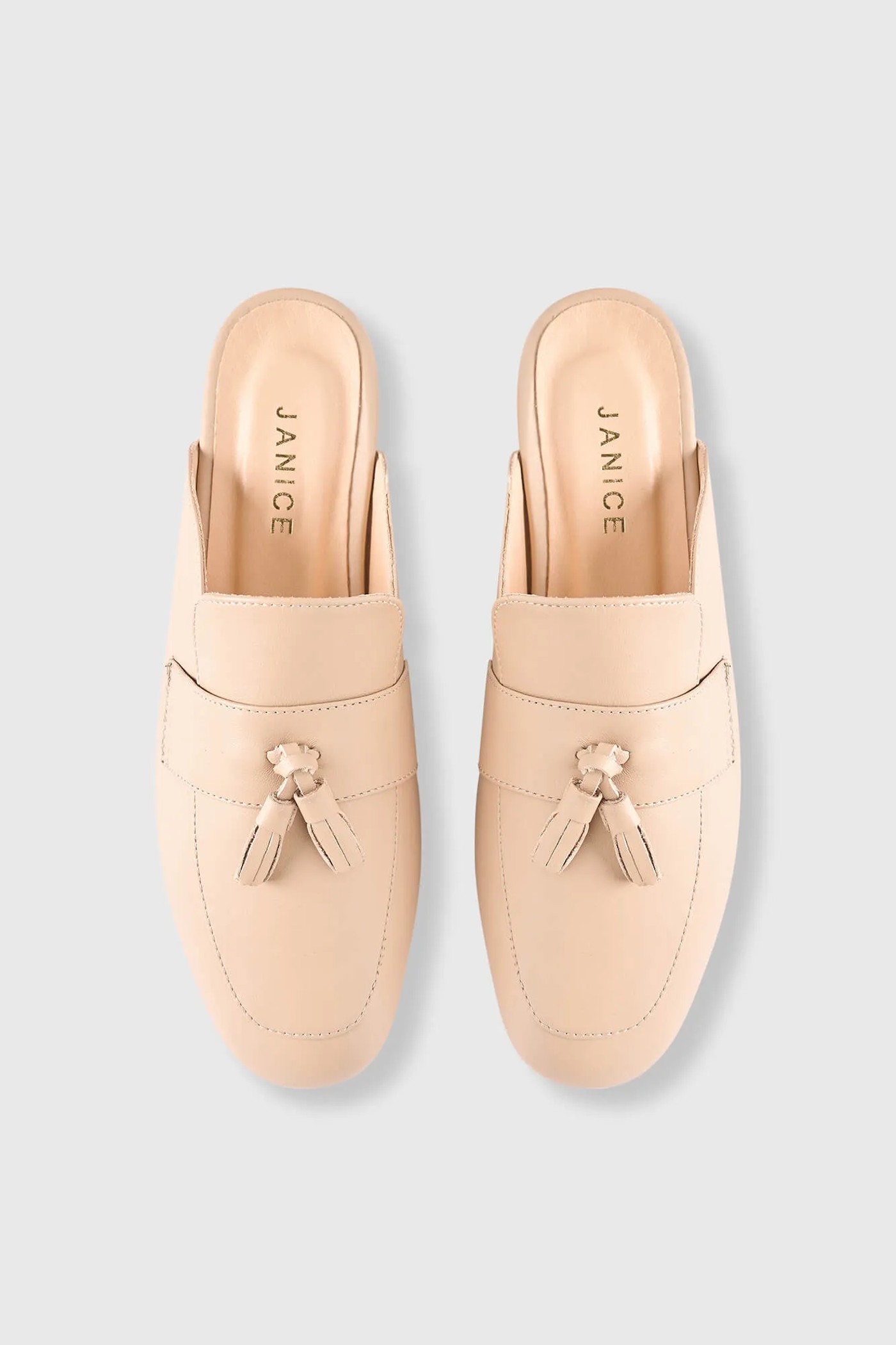 Instappers Loafers Dames Burt Mule Beige