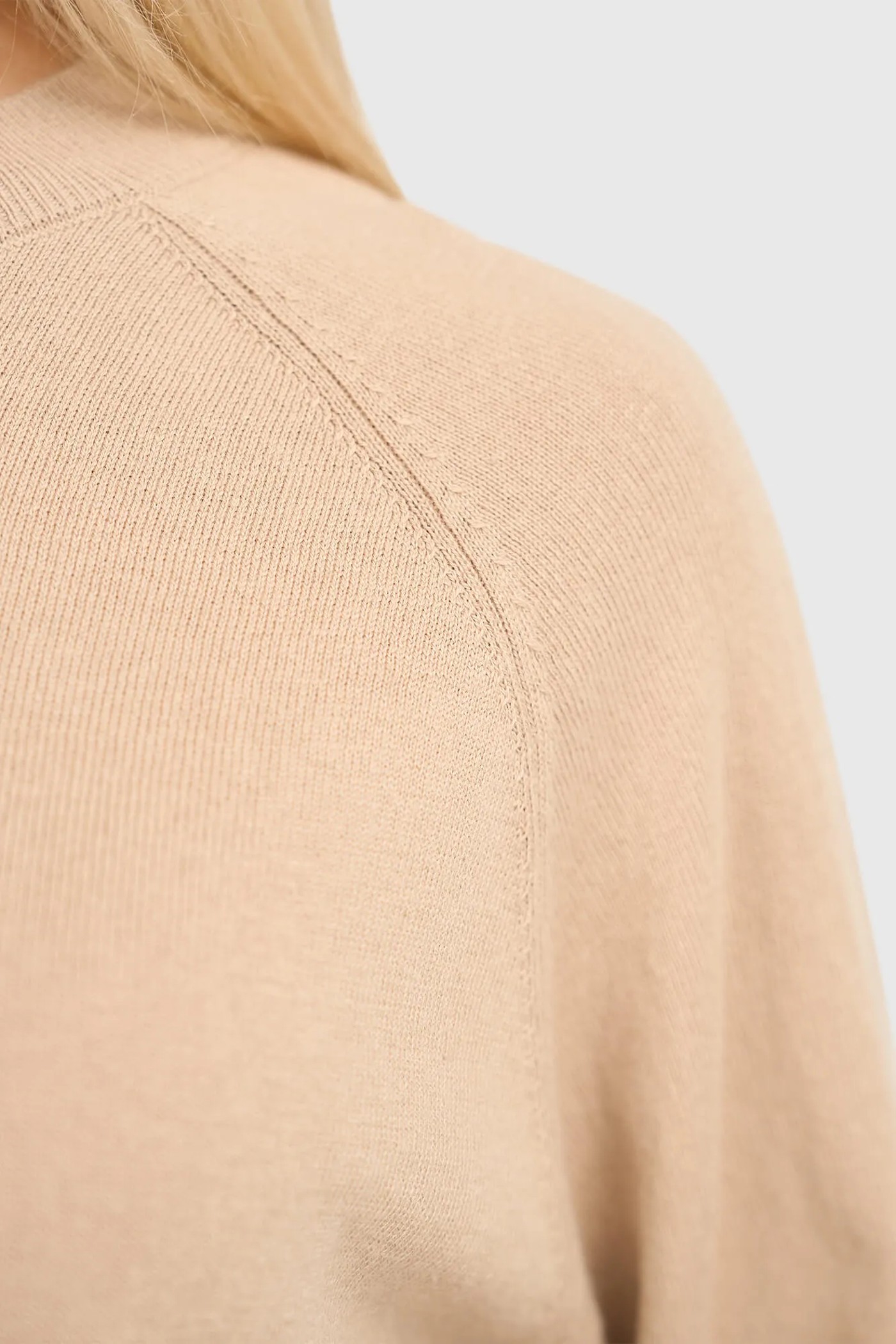 Katoen Cashmere Gebreid Truitje Moss Beige