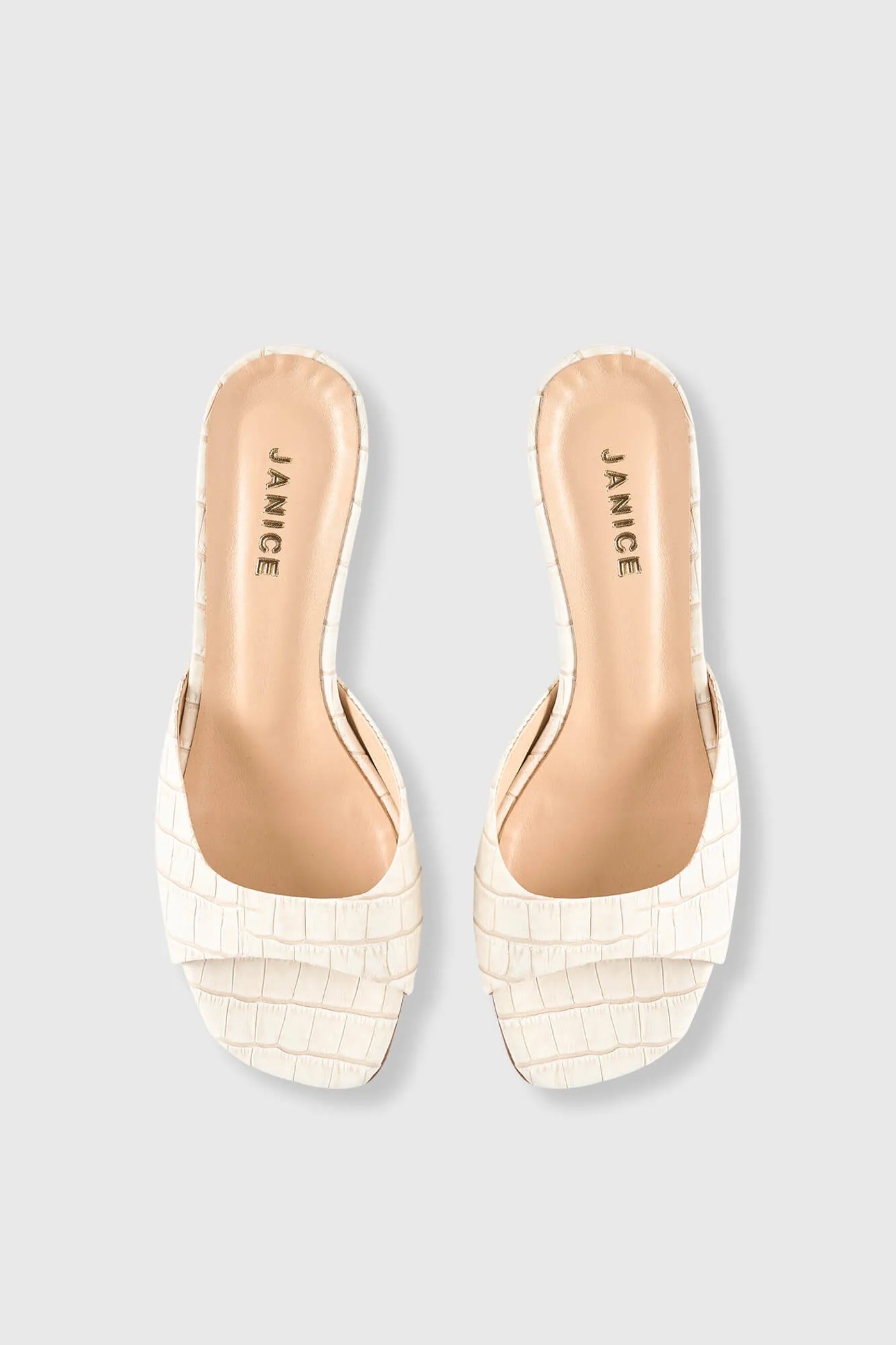 Muiltjes Dames Leer Crew Off White