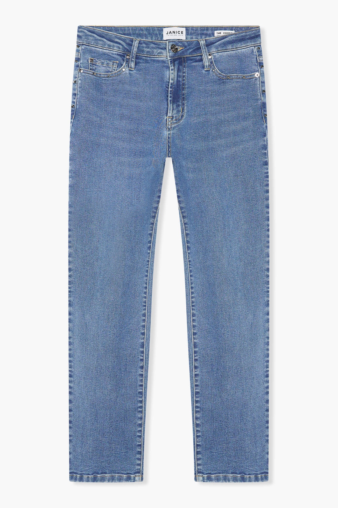Mom Jeans Studs Cooper Blauw 028