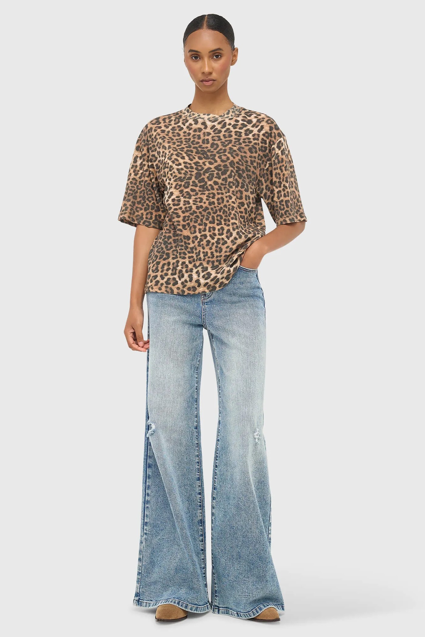 Panterprint Dames Shirt Katoen Adam