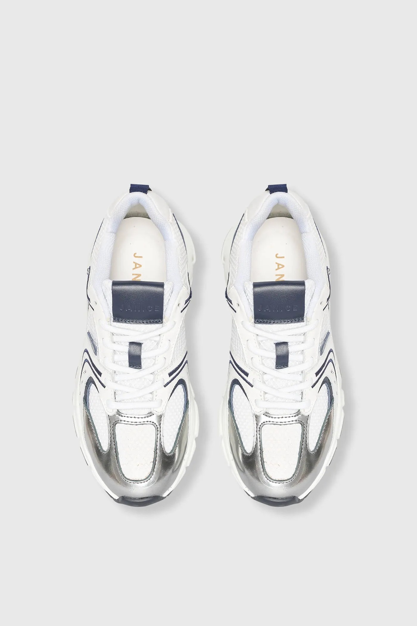 Runner Sneakers Dames Bolt Blauw Wit 703