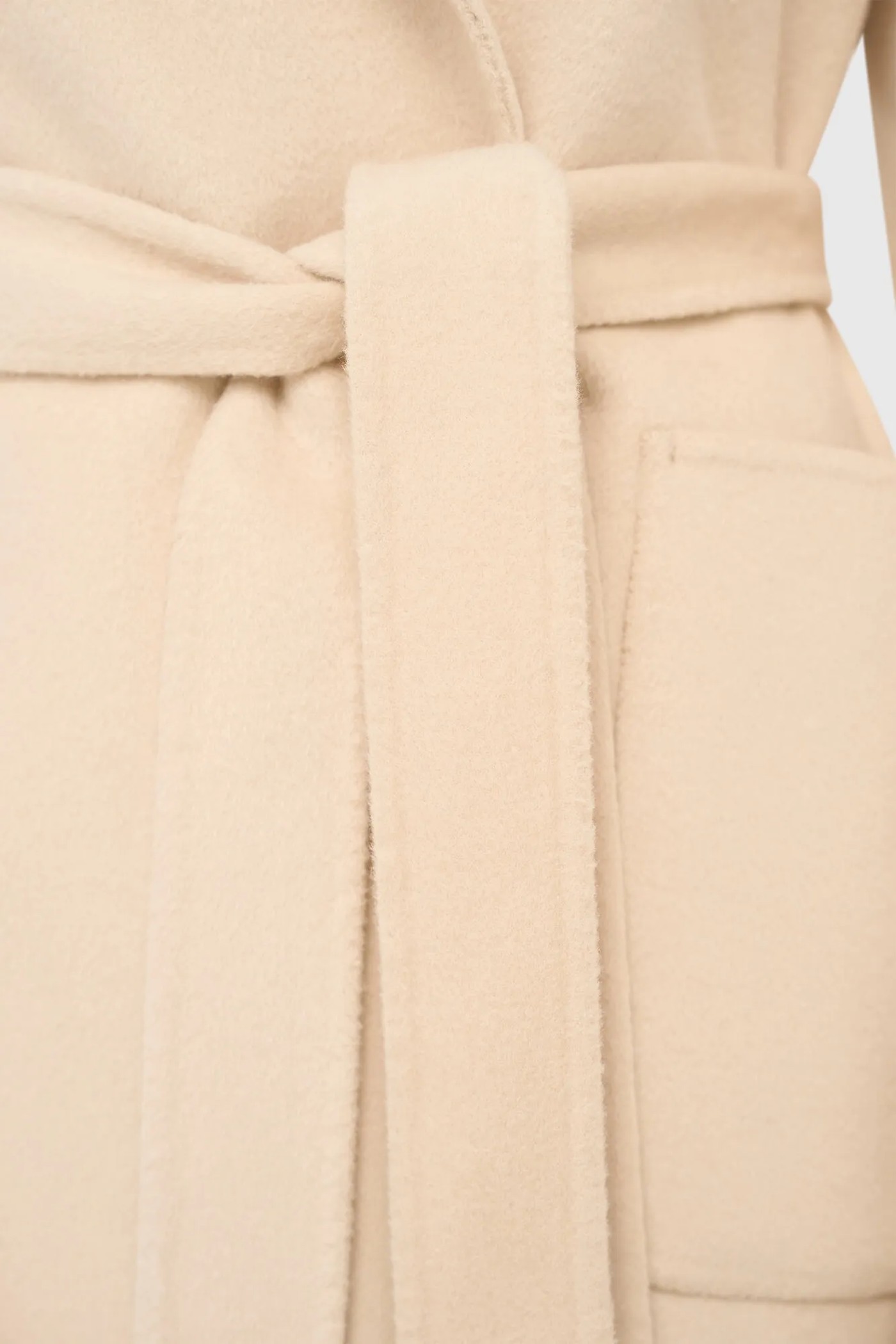 Cashmere Dames Jas Double Face Calvin Beige