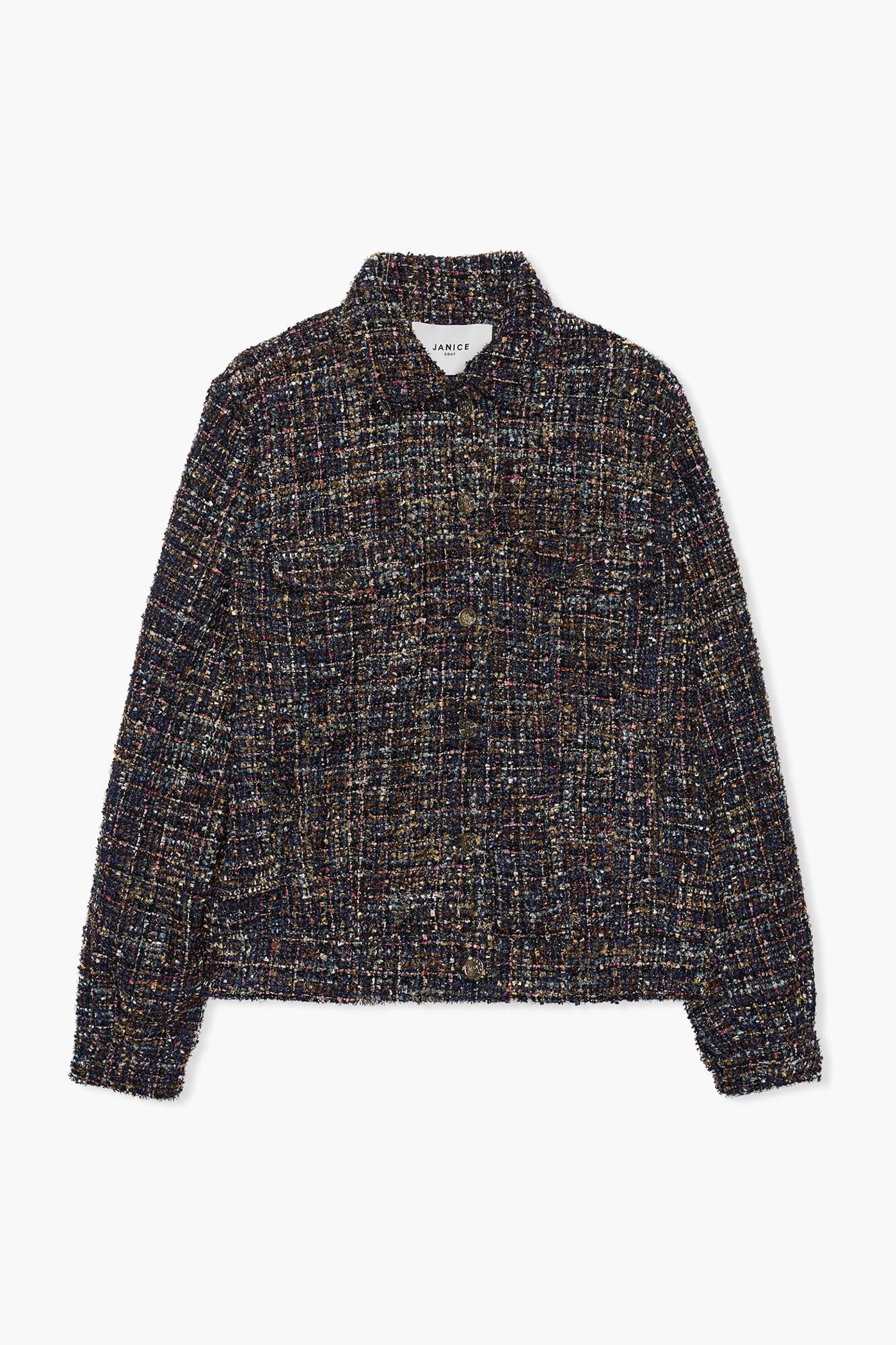 Jas Dames Kort Tweed Gregory Blauw
