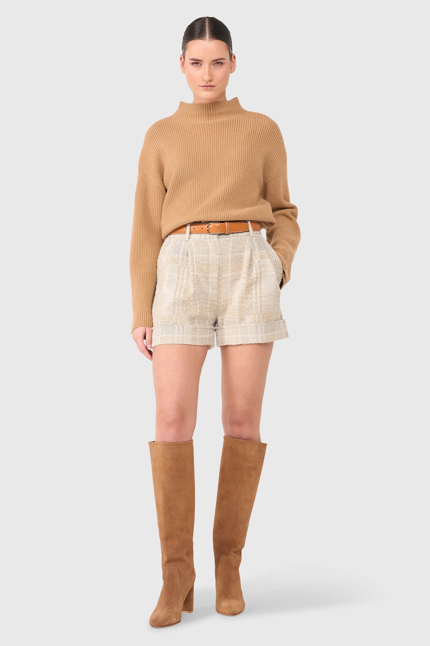 ARTHUR GRIJS TWEED LUREX