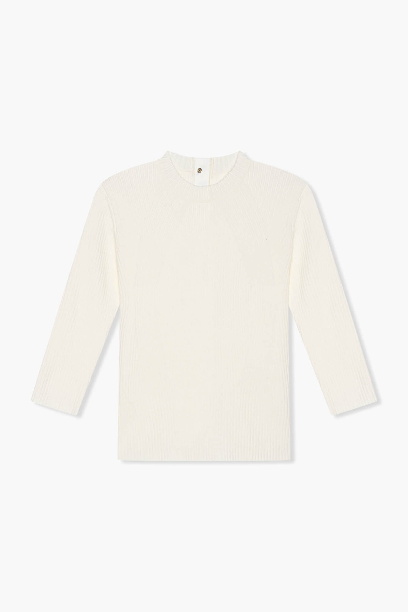 Top Gebreid Viscose Logo Drukker Rug Alec Off White