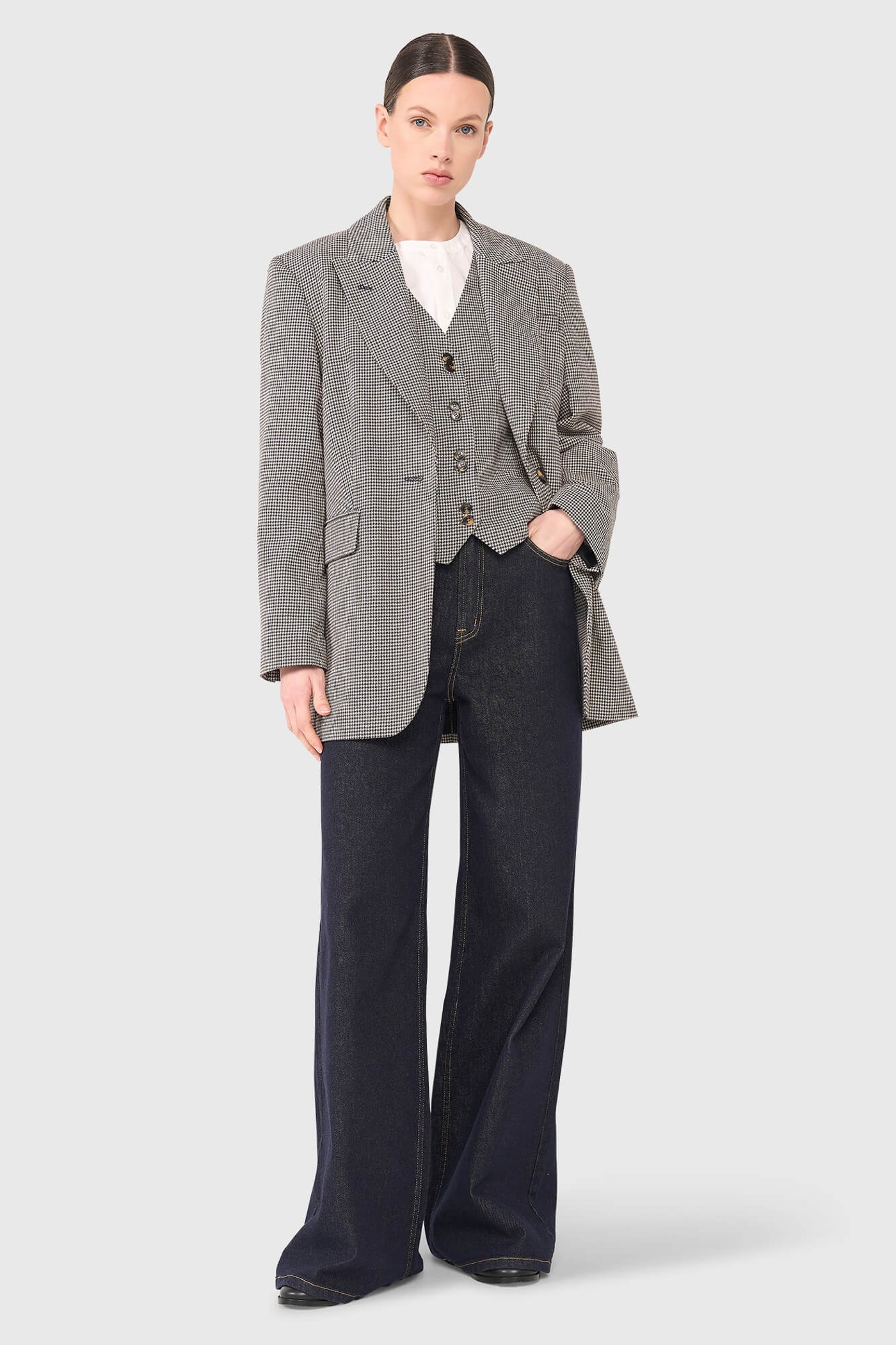 Dave Beige Ruit