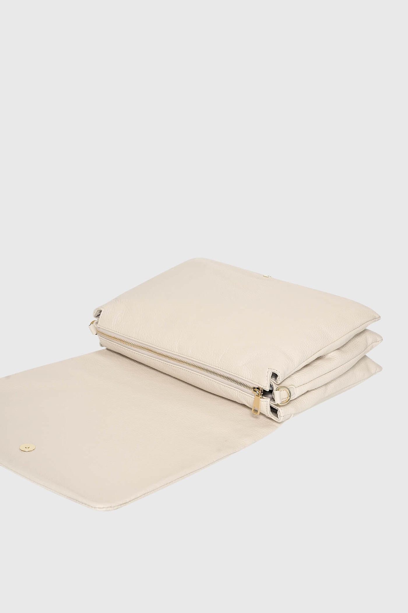Leren Schoudertas Dames Skylar Off-white