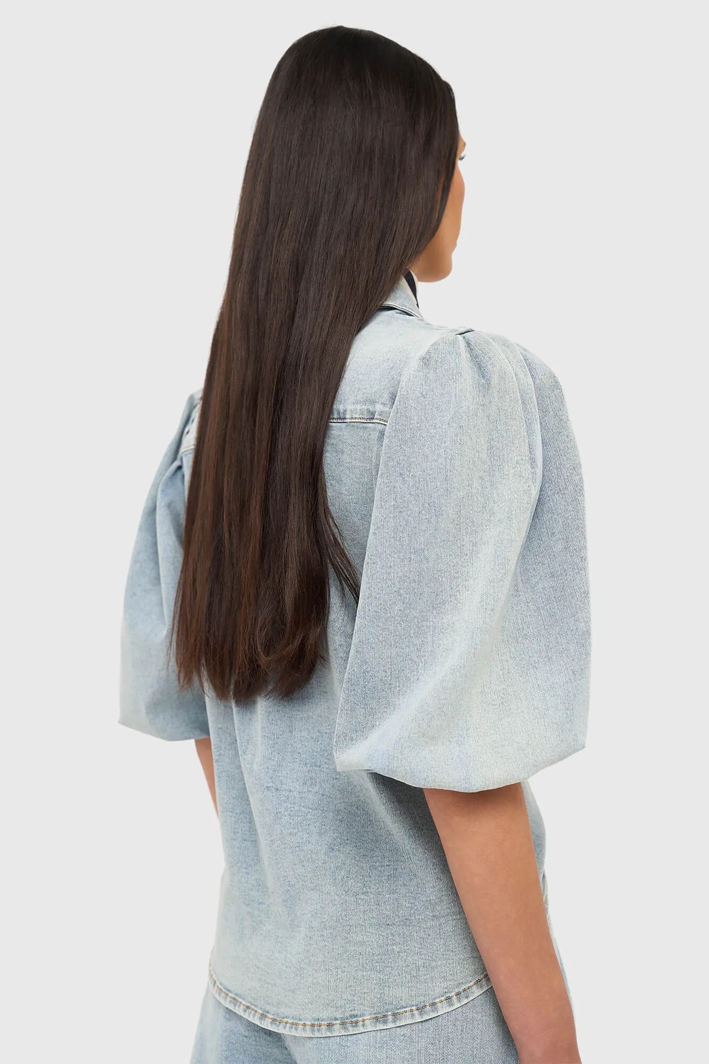 Blouse Dames Denim Pofmouw Lars 565