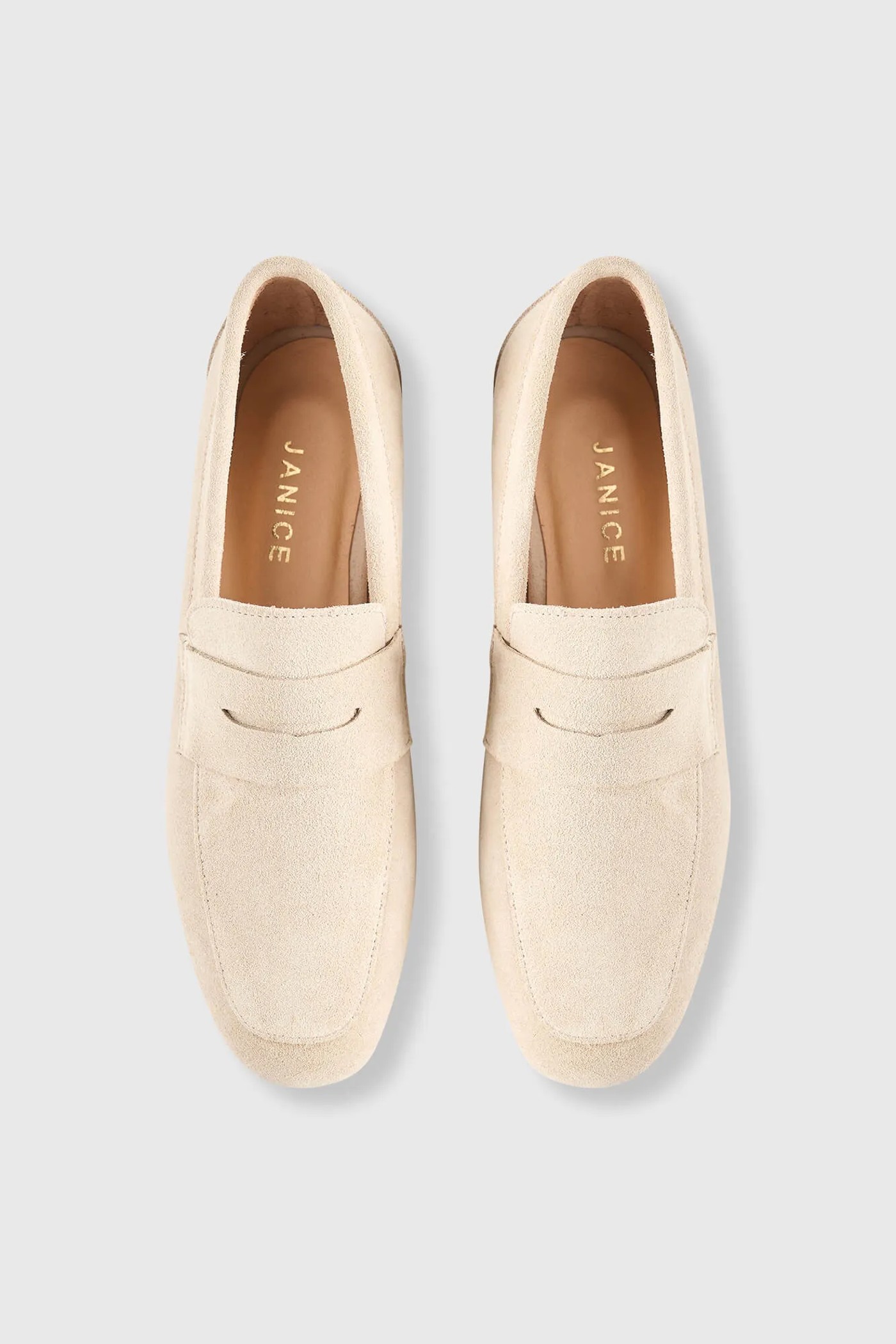 Loafers Dames Suede Burt Nude