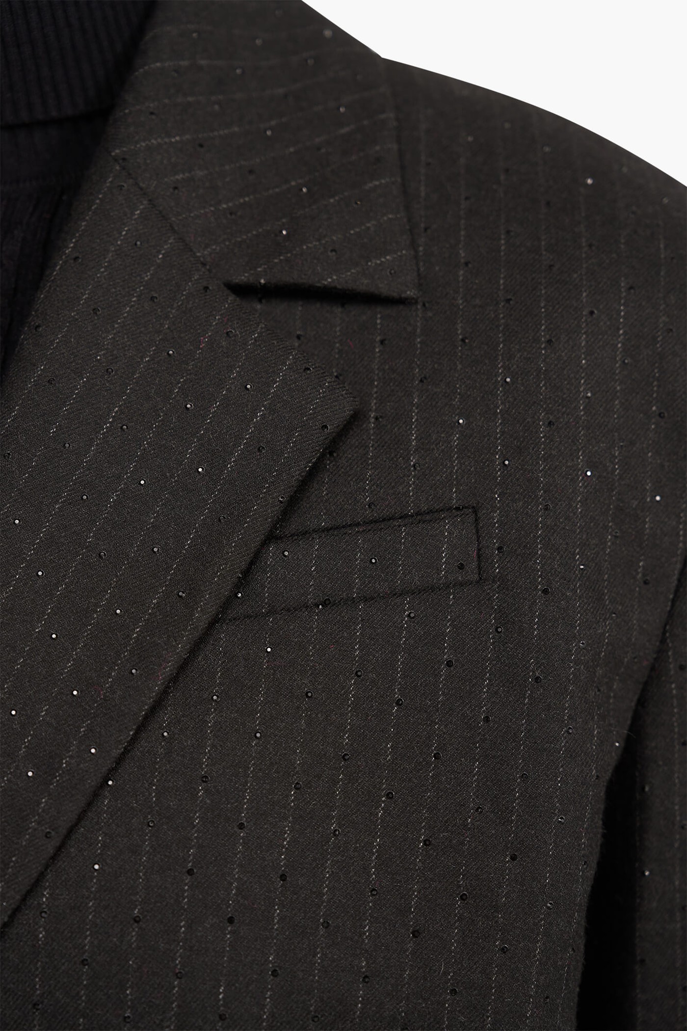 Oversized Blazer Dames Buddy Zwart Steentjes